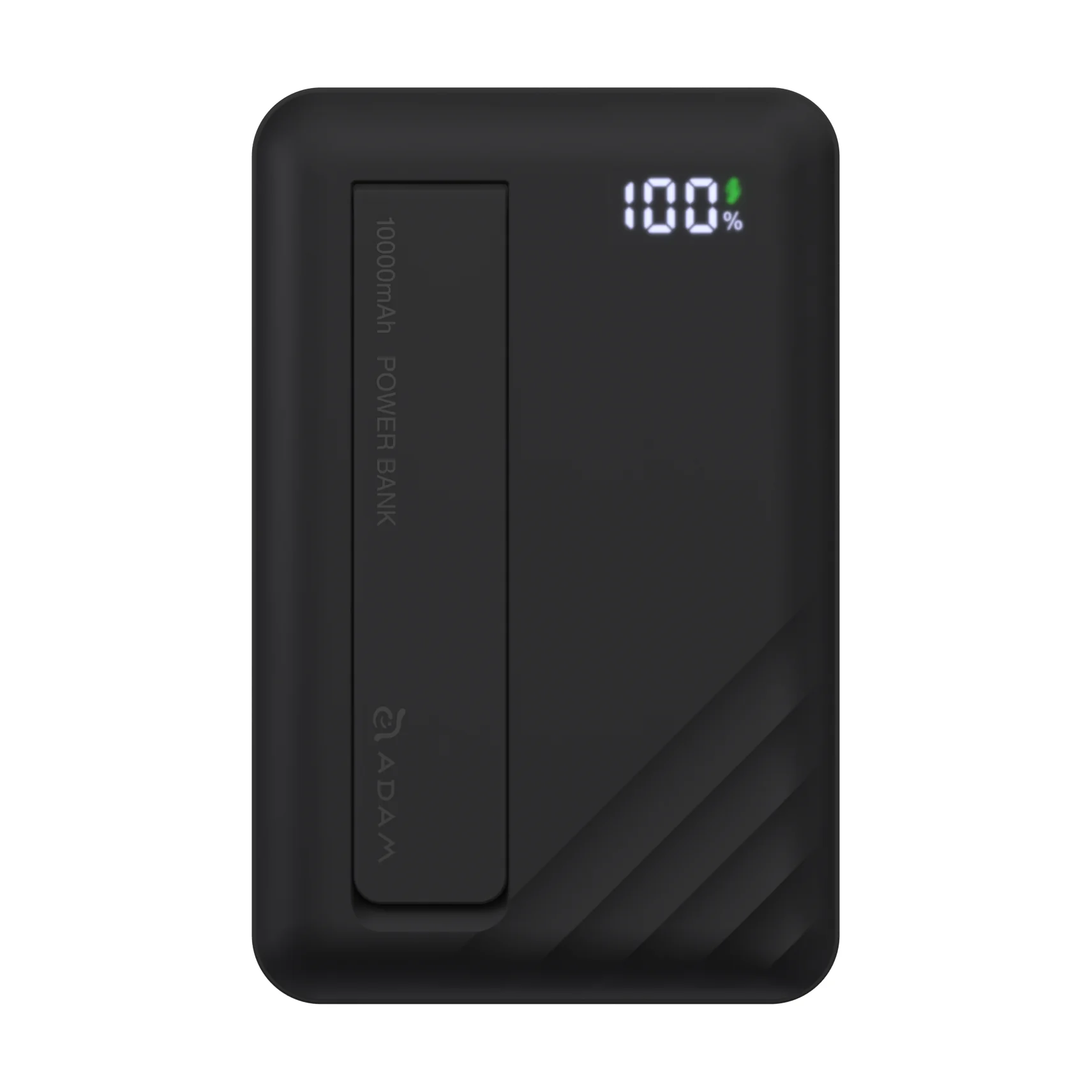 ADAM elements VIONTA D10 Qi2 solid state-akkumulátoros powerbank támasztóval, 10000mAh - fekete