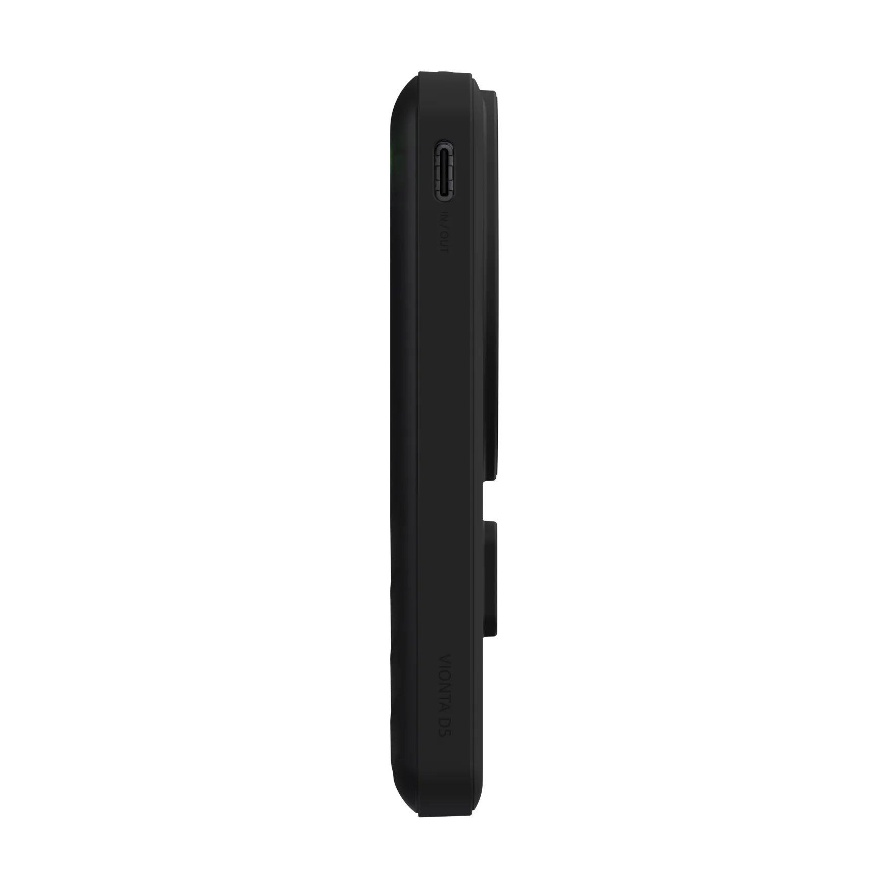 ADAM elements VIONTA D5 Qi2 solid state-akkumulátoros powerbank támasztóval, 5000mAh - fekete
