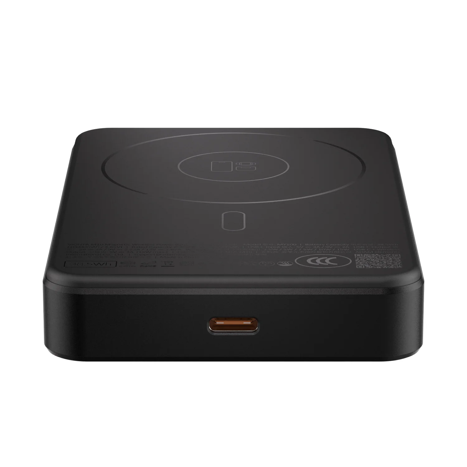 ADAM elements VIONTA M10 10 000 mAh mágneses vezeték nélküli powerbank - fekete