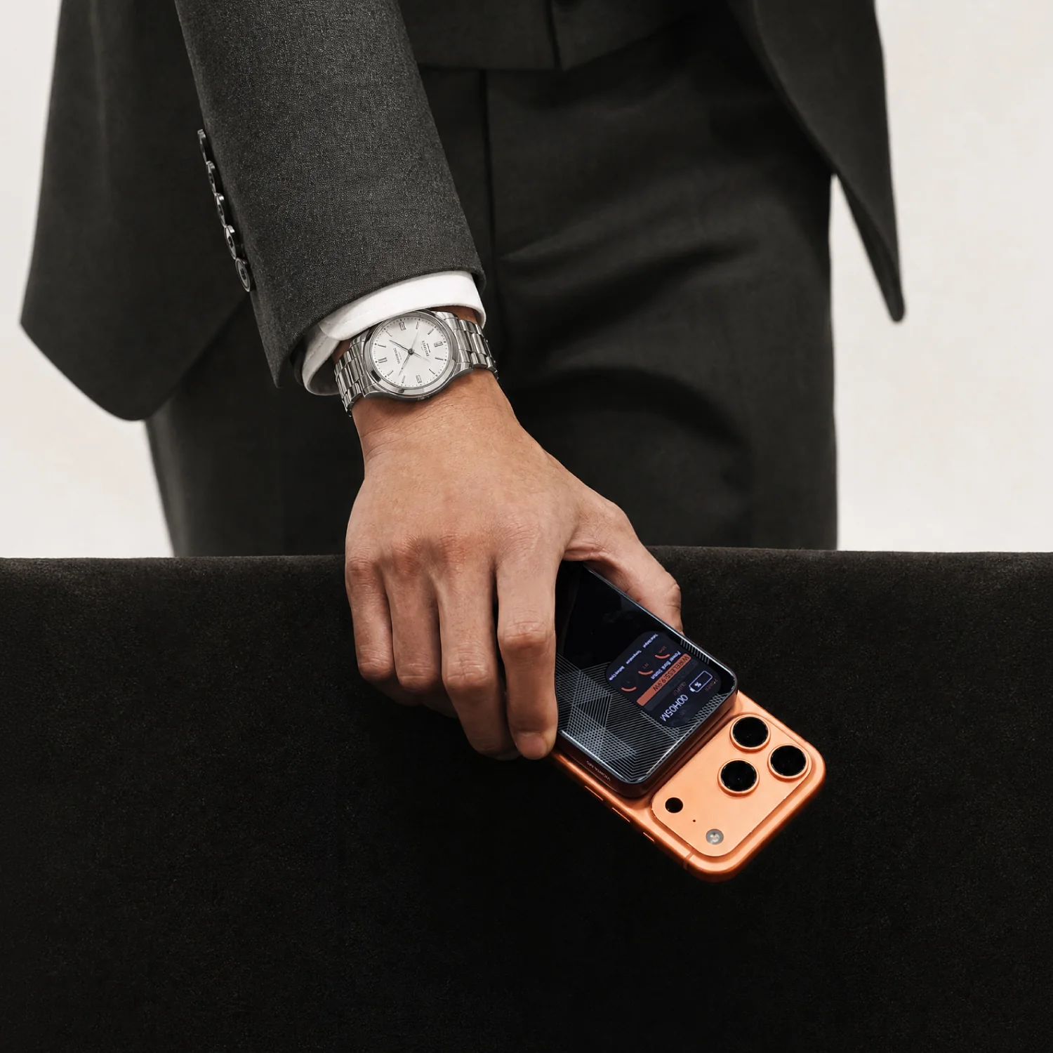 ADAM elements VIONTA M5 5000 mAh mágneses vezeték nélküli powerbank - narancssárga