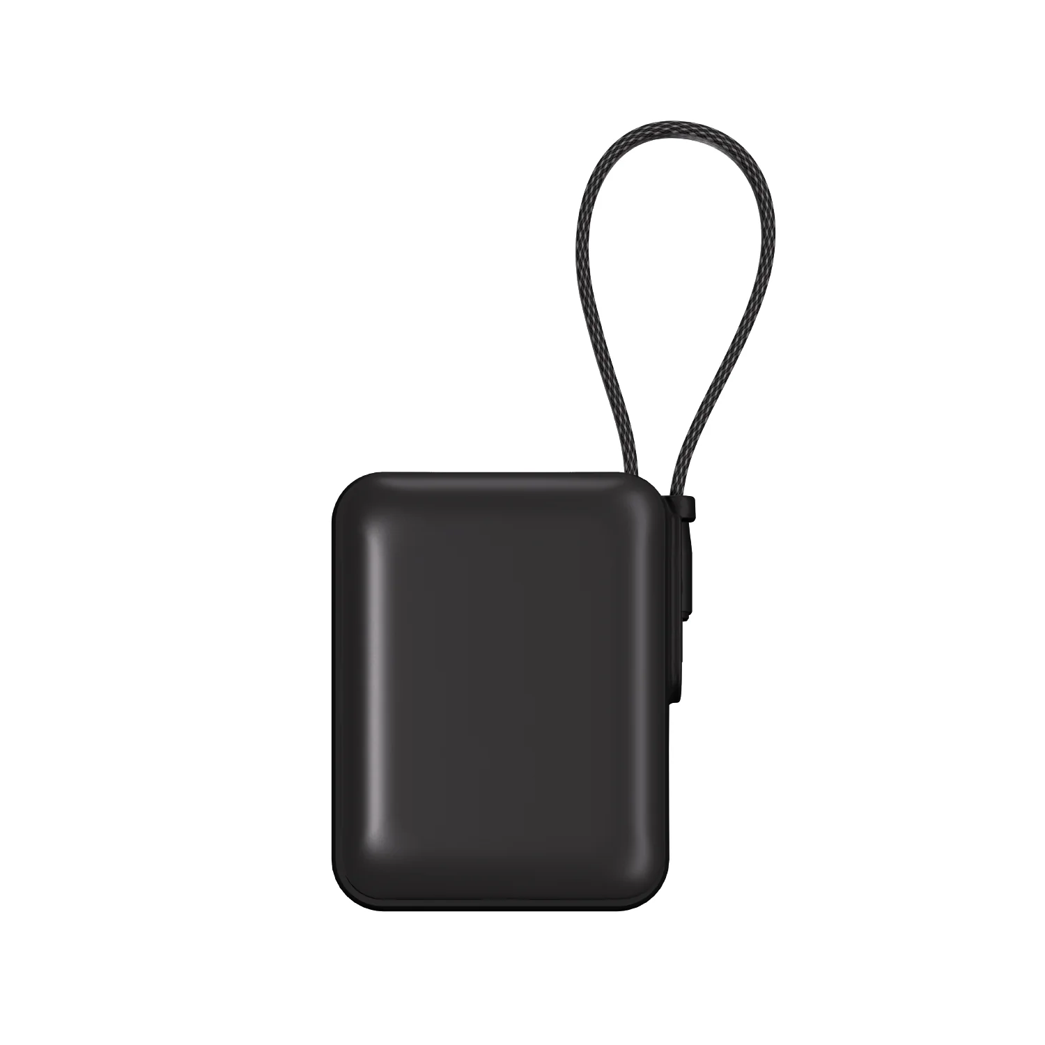 ADAM elements VIONTA Q 10 000 mAh kompakt powerbank beépített kábellel - fekete