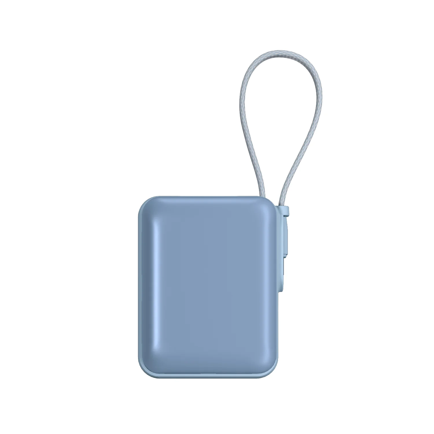 ADAM elements VIONTA Q 10 000 mAh kompakt powerbank beépített kábellel - kék