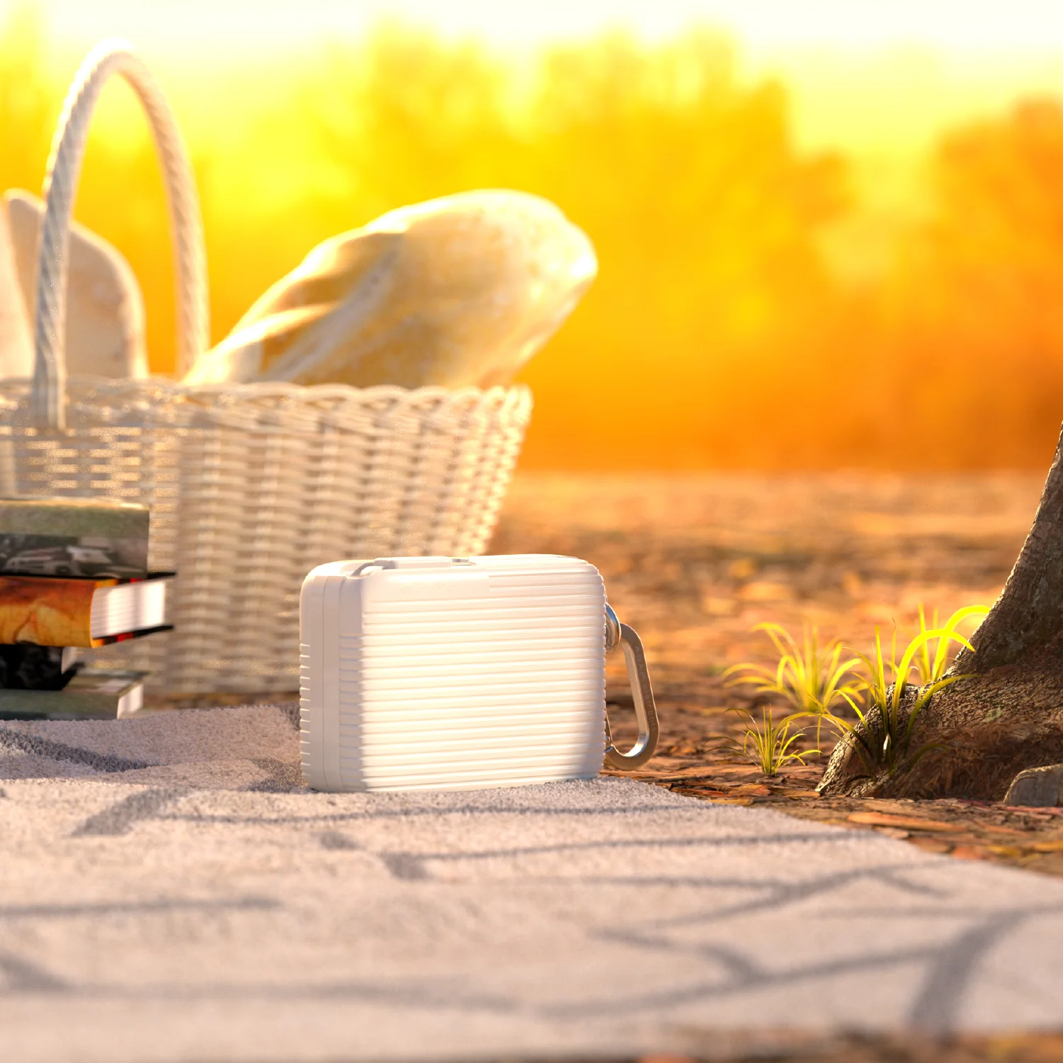 ADAM elements VIONTA T1S 10000mAh solid state-akkumulátoros powerbank beépített kábellel - tejeskávé