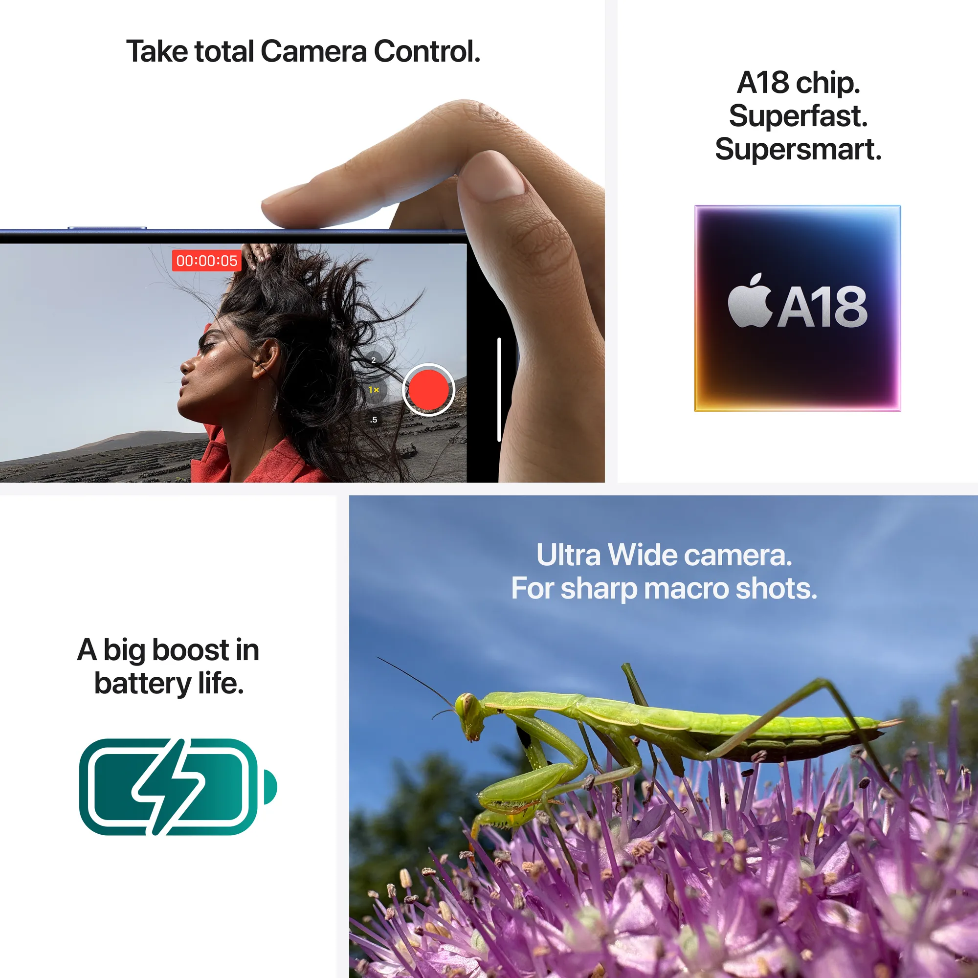 iPhone 16 128GB - fehér (Használt - Jó)