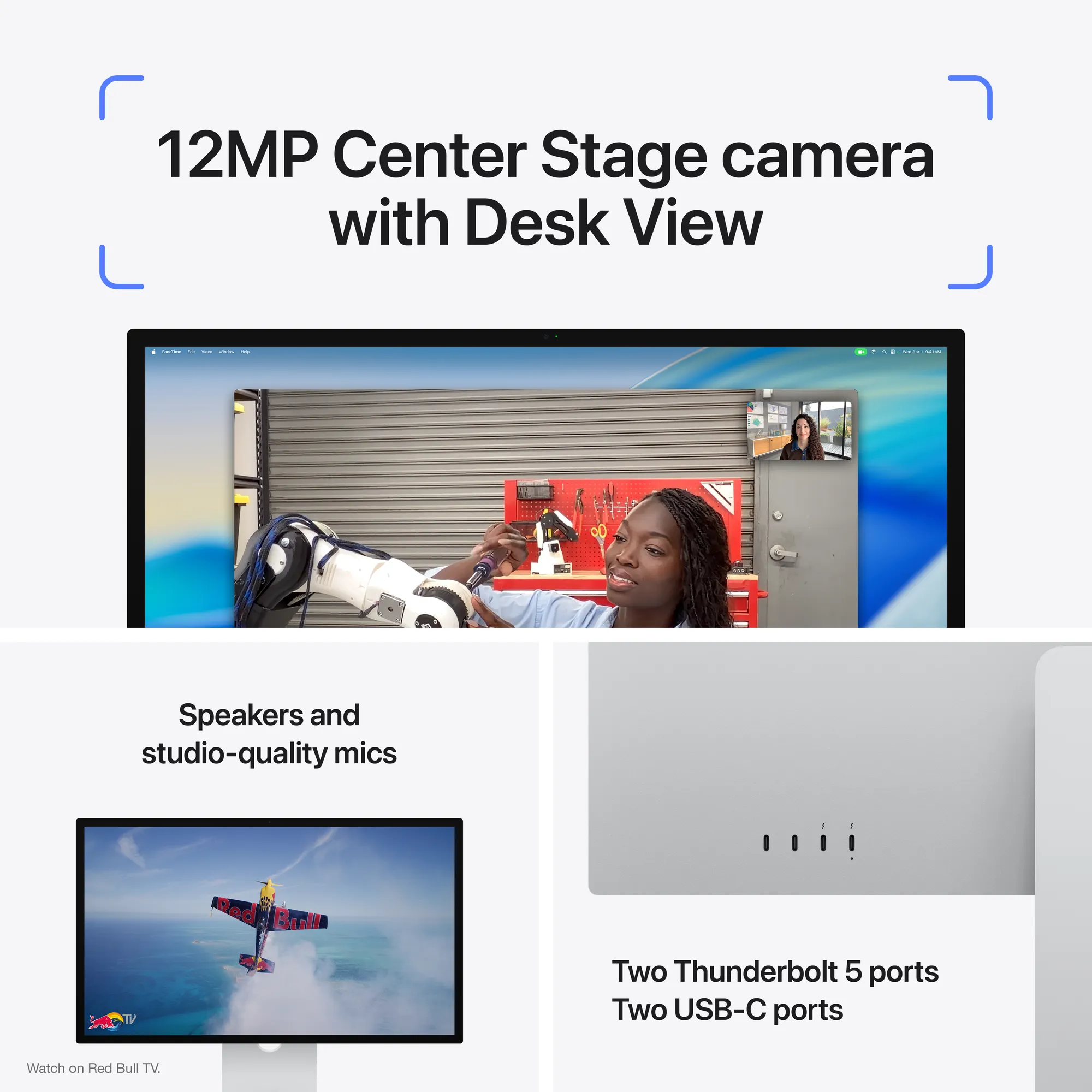 Apple Studio Display - Normál üveg, VESA-rögzítőadapterrel