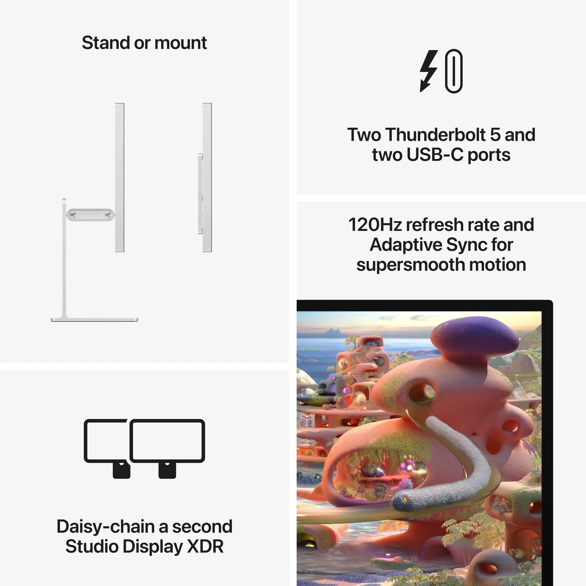 Apple Studio Display XDR - Nanotexturált üveg, VESA-rögzítőadapterrel