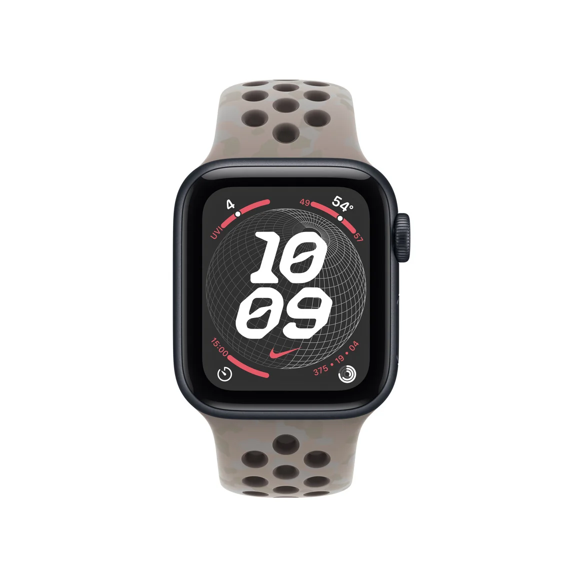 40 mm‑es, aszfaltszürke Nike sportszíj – S/M