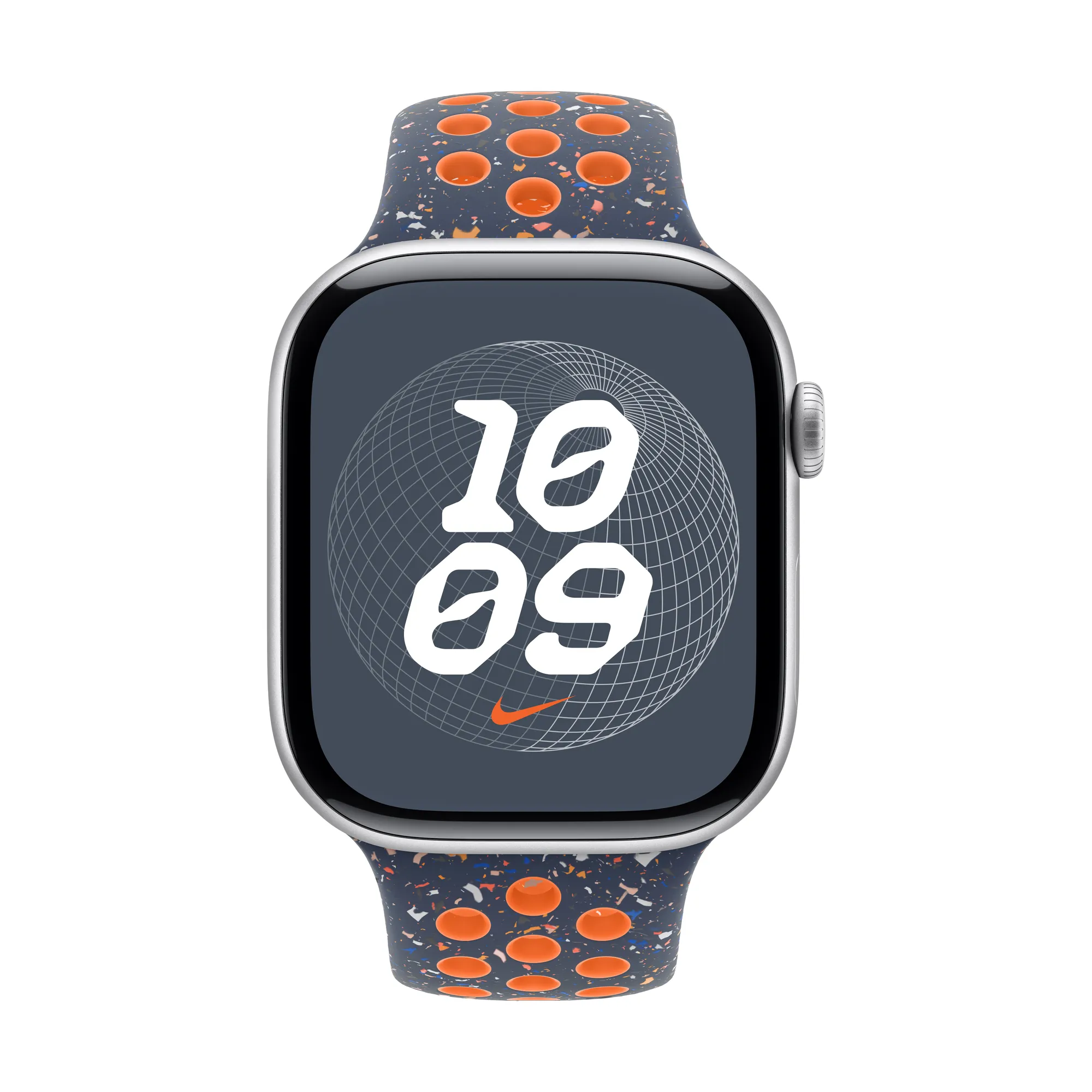 APPLE Watch 42 mm-es Nike sportszíj - kék láng - M/L