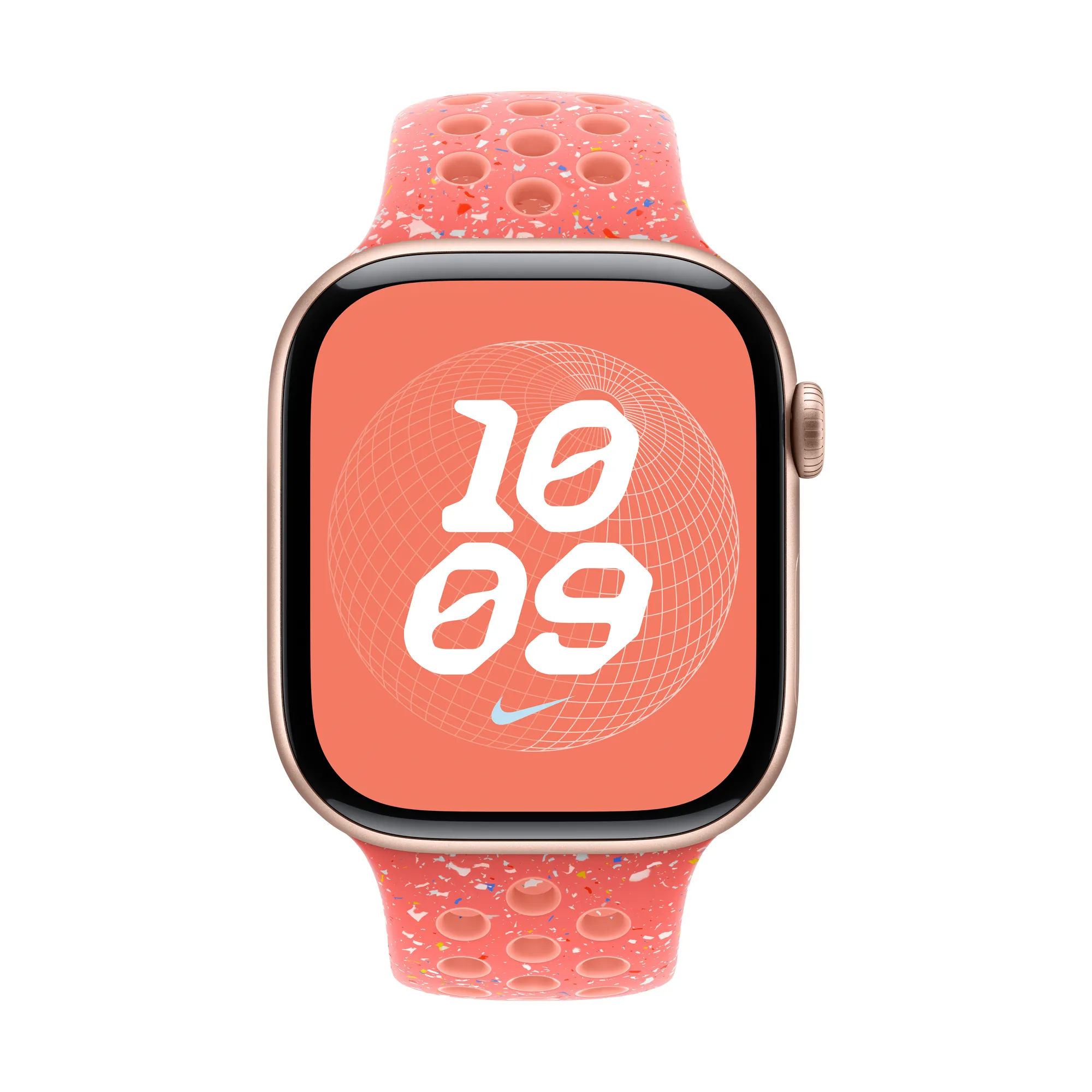 APPLE Watch 42 mm-es Nike sportszíj - parázsszín - S/M