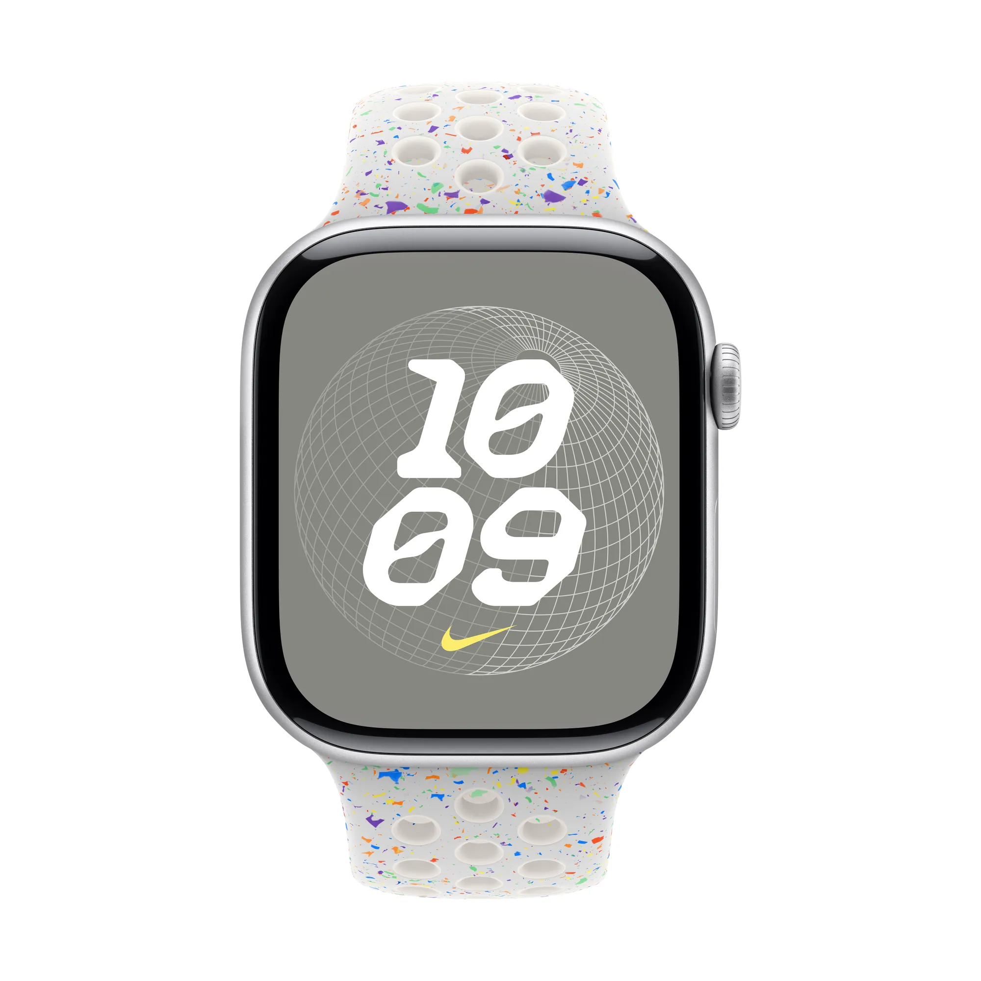 APPLE Watch 42 mm-es Nike sportszíj - platinaszín - S/M