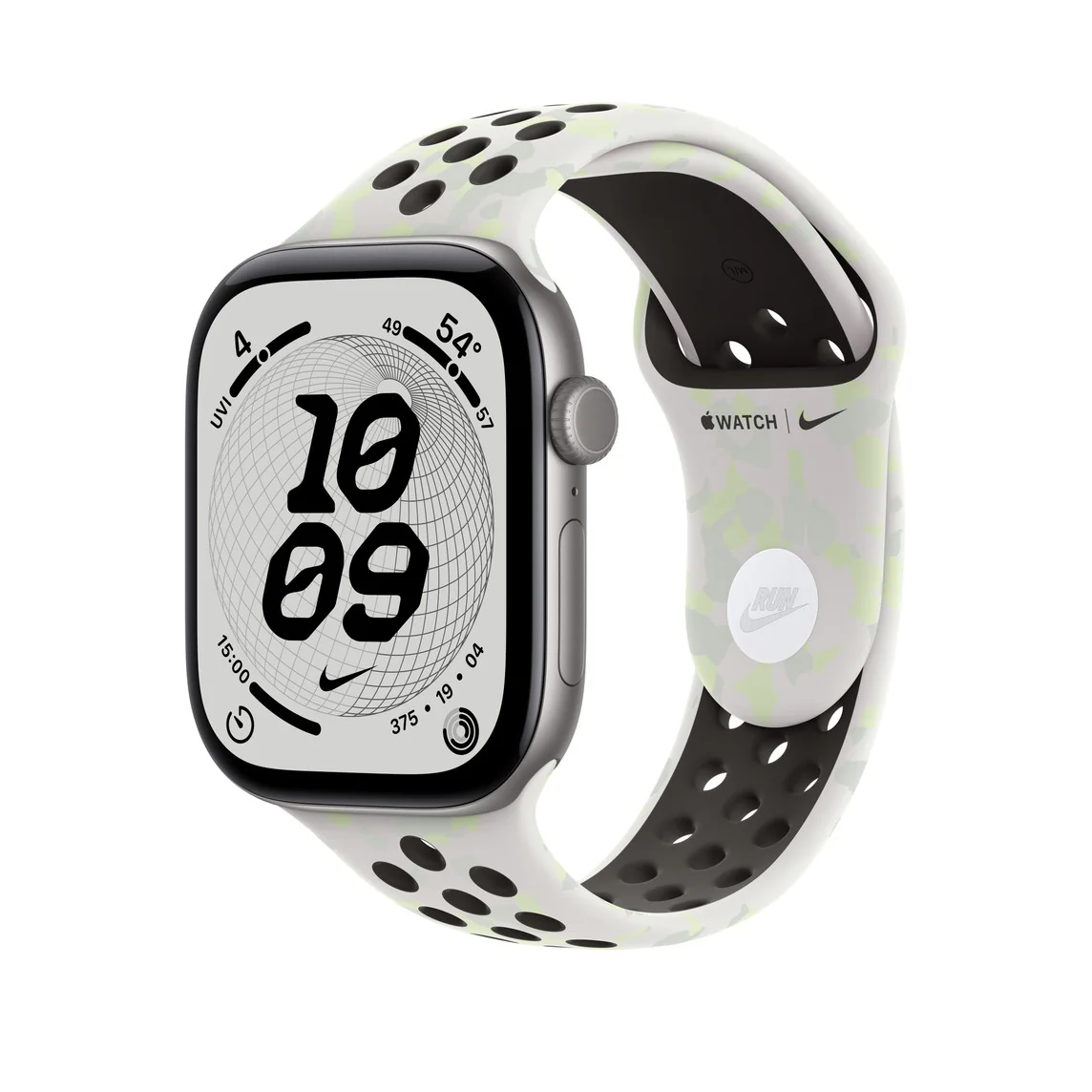 46 mm‑es klasszikus fehér Nike sportszíj – S/M