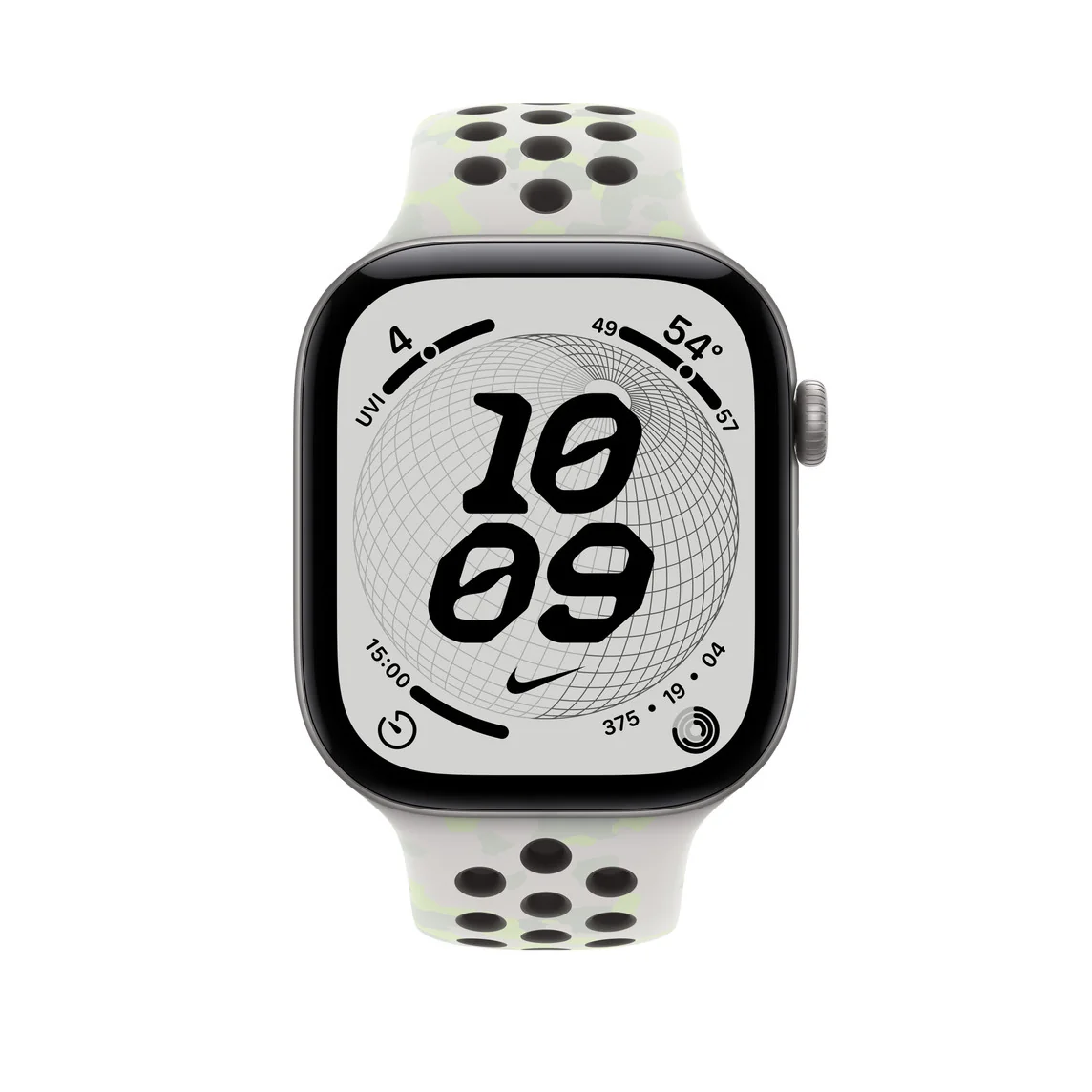 46 mm‑es klasszikus fehér Nike sportszíj – S/M