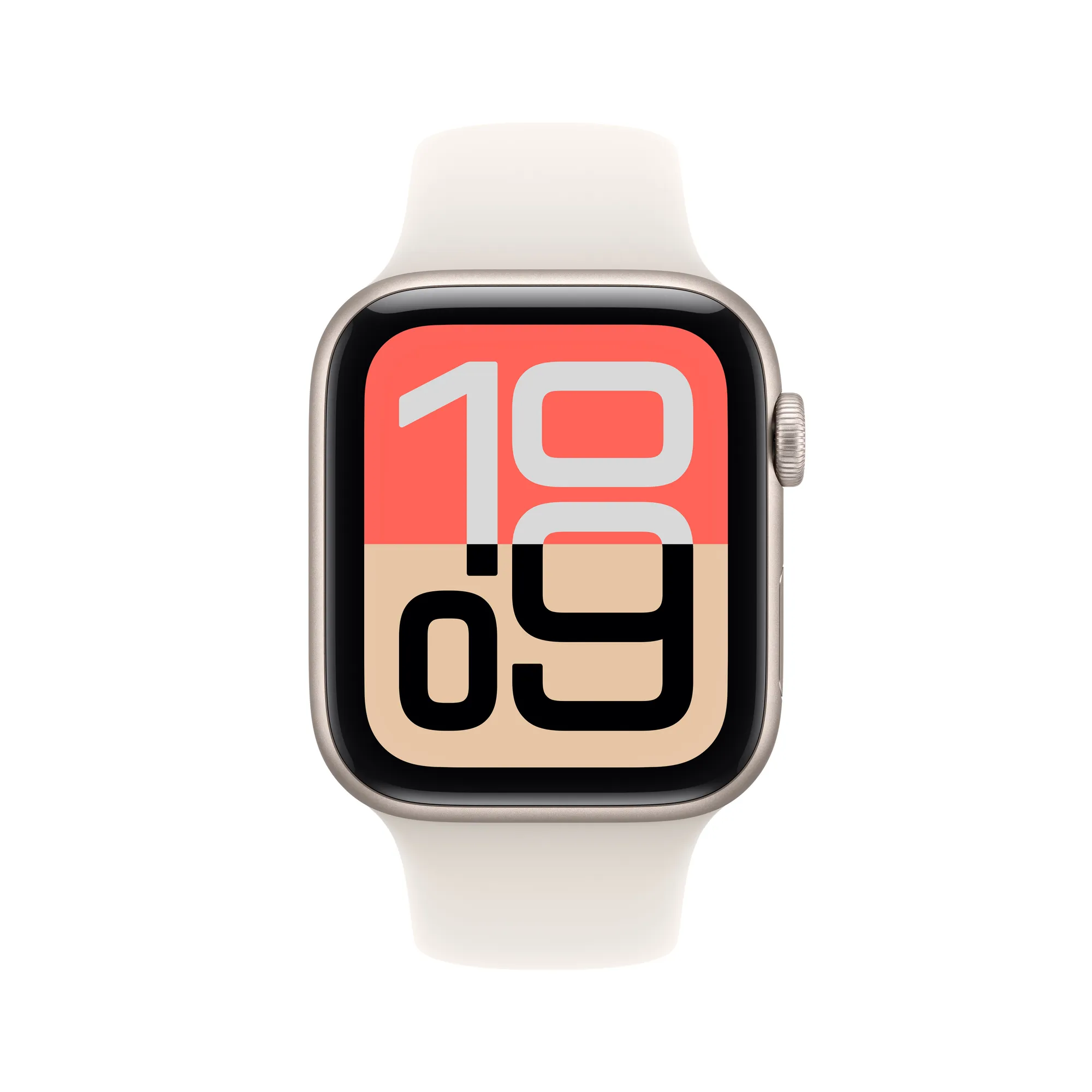 Apple Watch SE 3 GPS, 40 mm-es csillagfény alumíniumtok, csillagfény sportszíj – ML