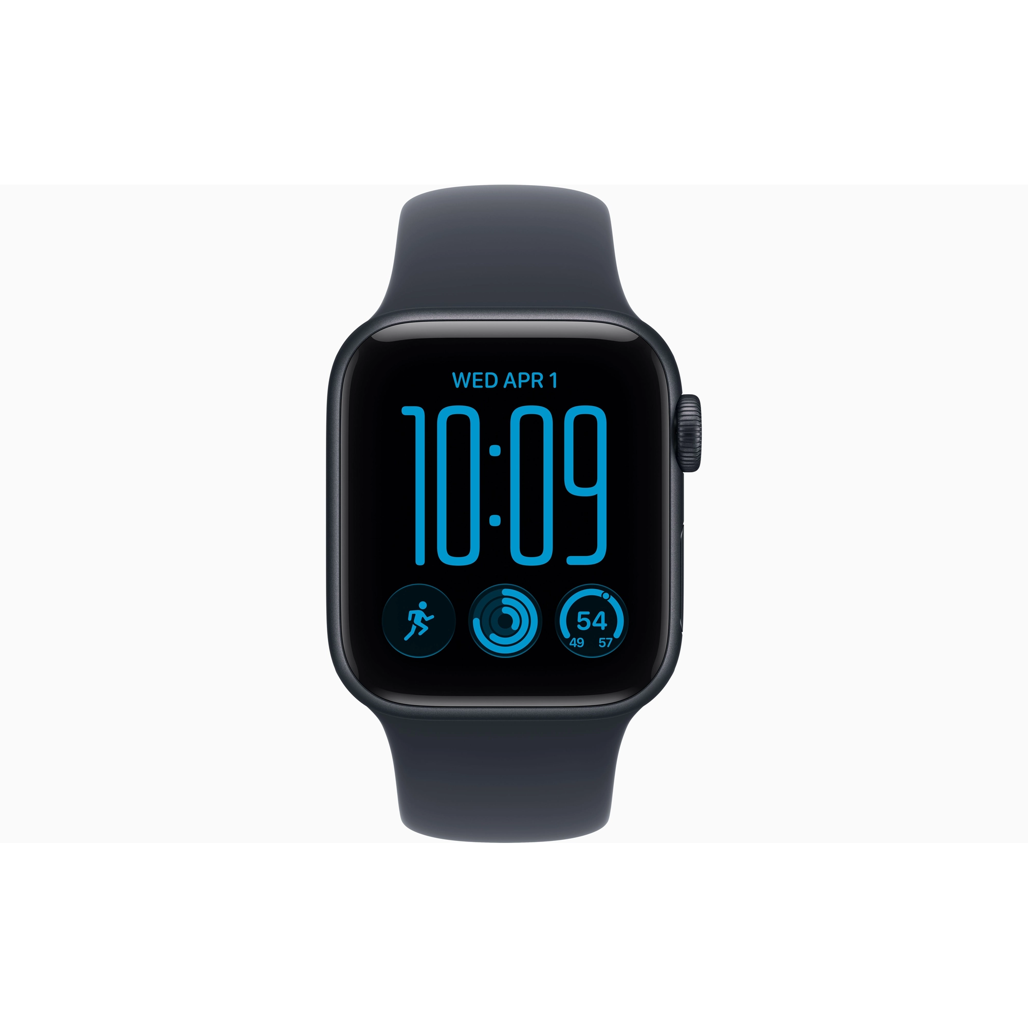 Apple Watch SE 3 GPS + Cellular 40mm Midnight Aluminium Case with Navy Blue Sport Band - S/M