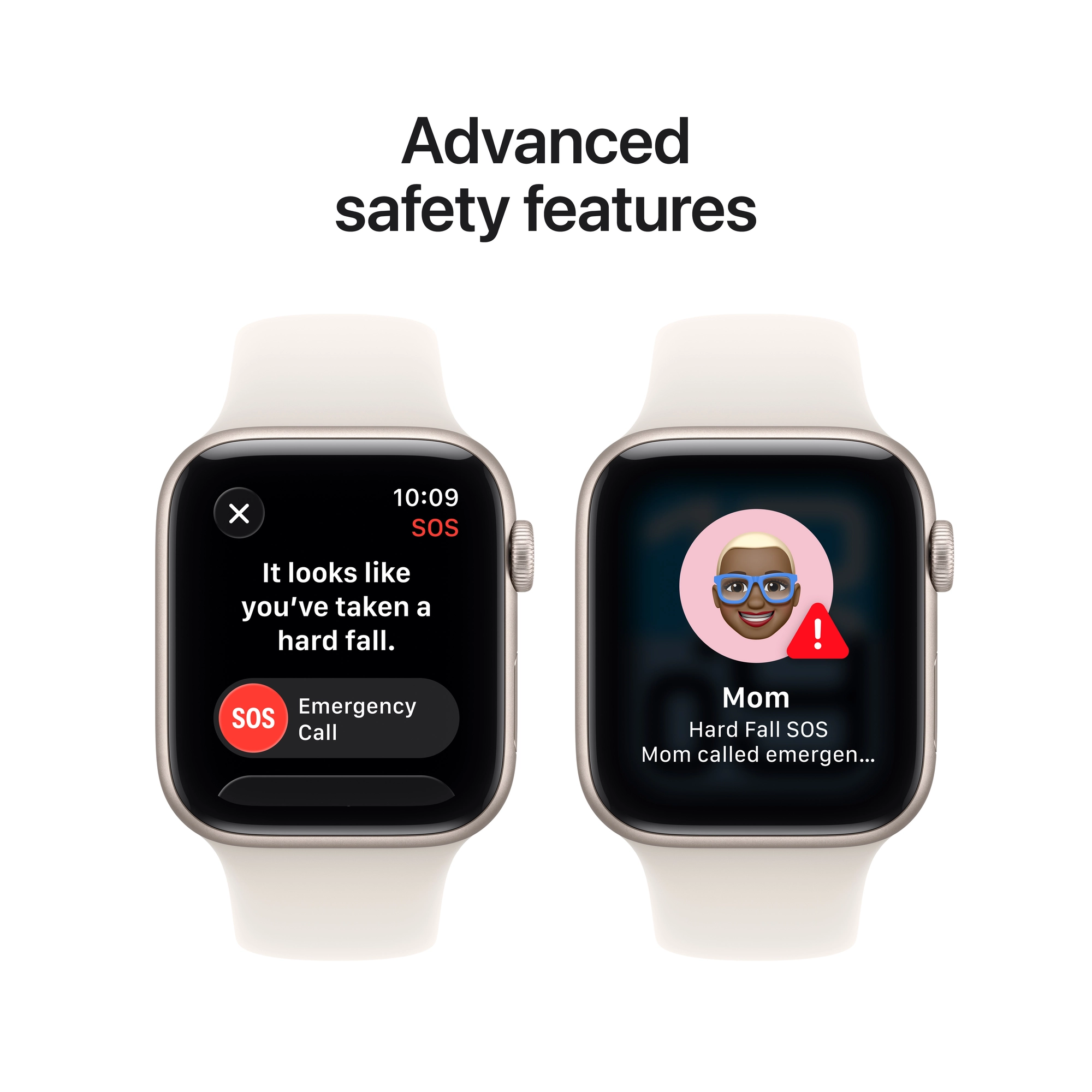 Apple Watch SE 3 GPS + Cellular 44mm Starlight Aluminium Case with Sand Sport Band - S/M