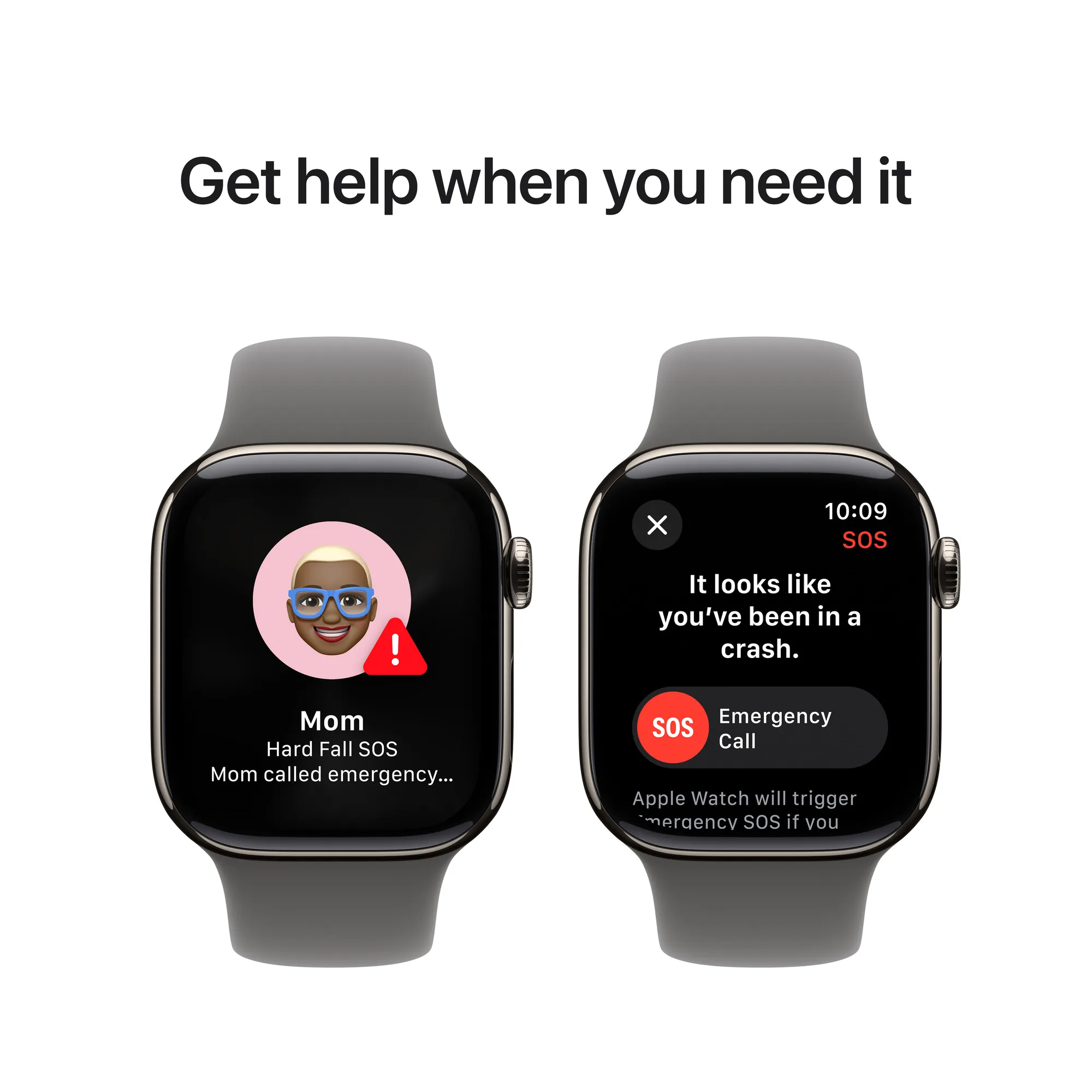 Apple Watch Series 10 GPS + Cellular, 42 mm-es natúr titántok, kőszürke sportszíj - M/L