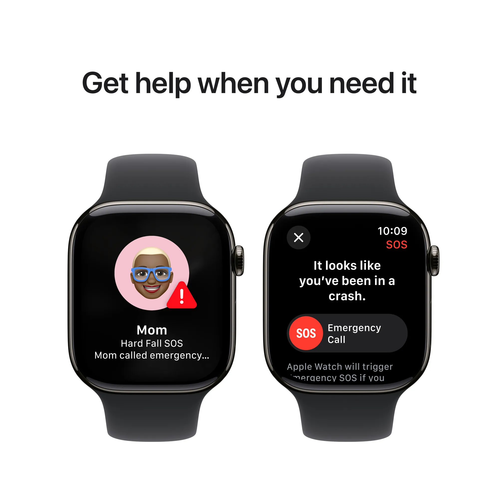 Apple Watch Series 10 GPS + Cellular, 42 mm-es palaszürke titántok, fekete sportszíj - M/L