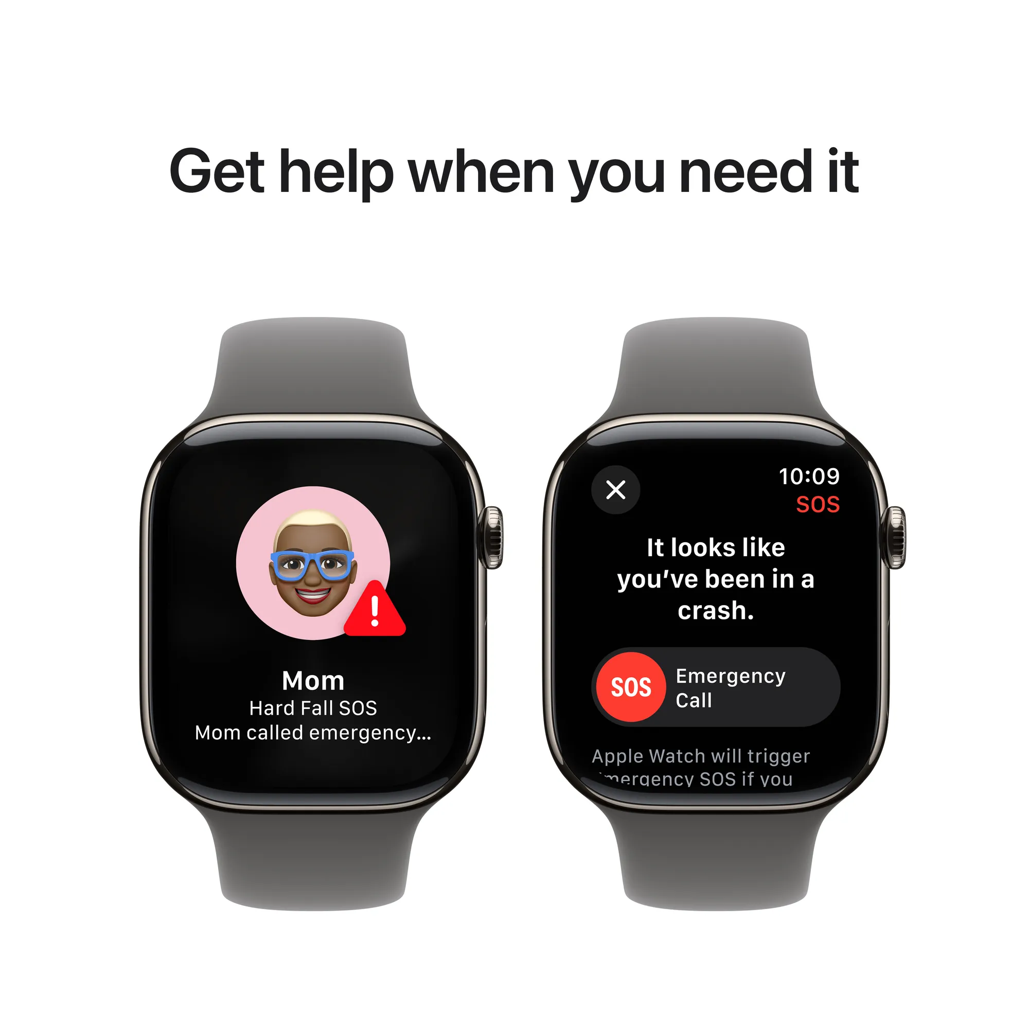 Apple Watch Series 10 GPS + Cellular, 46 mm-es natúr titántok, kőszürke sportszíj - S/M