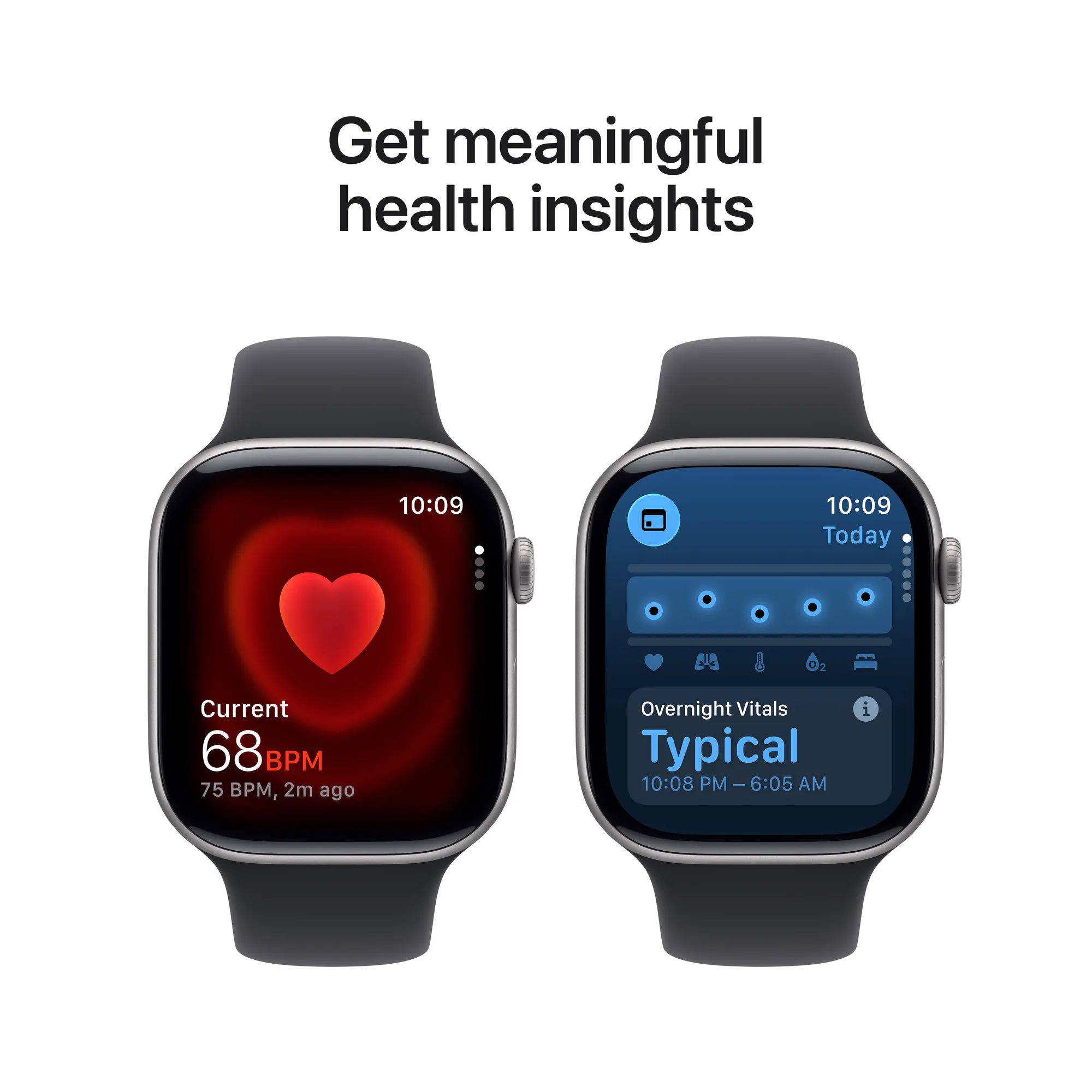 Apple Watch Series 11 GPS, 42 mm-es asztroszürke alumíniumtok, fekete sportszíj – SM