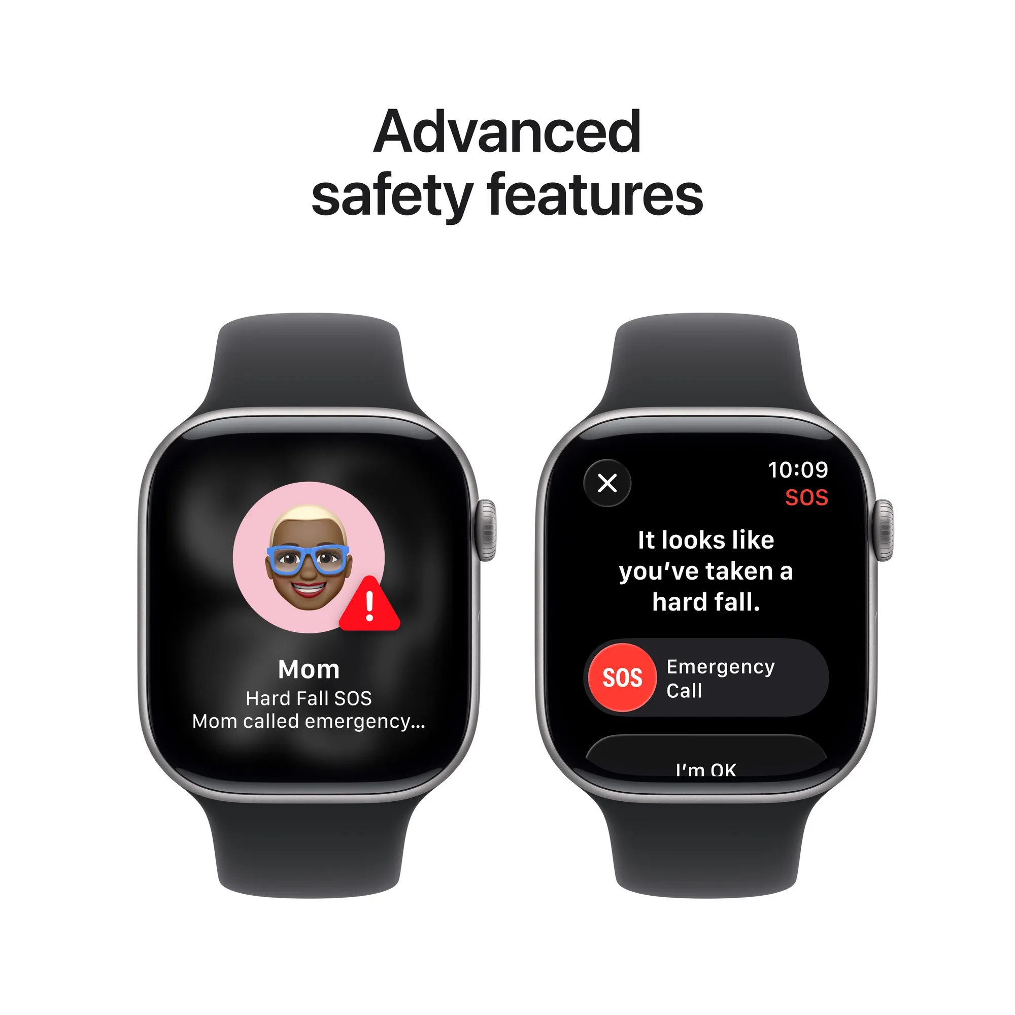 Apple Watch Series 11 GPS, 46 mm-es asztroszürke alumíniumtok, fekete sportszíj – ML