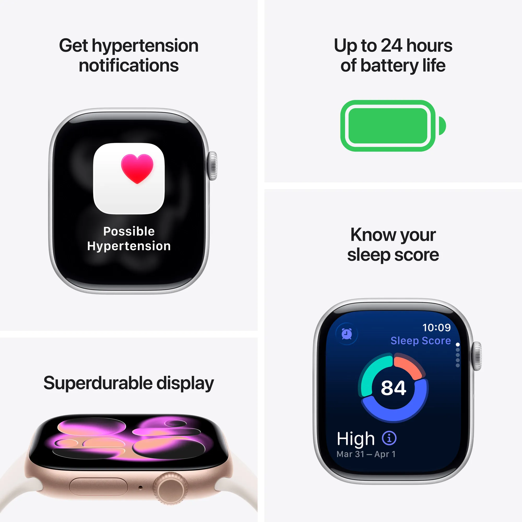 Apple Watch Series 11 GPS, 46 mm-es kozmoszfekete alumíniumtok, fekete sportszíj – ML