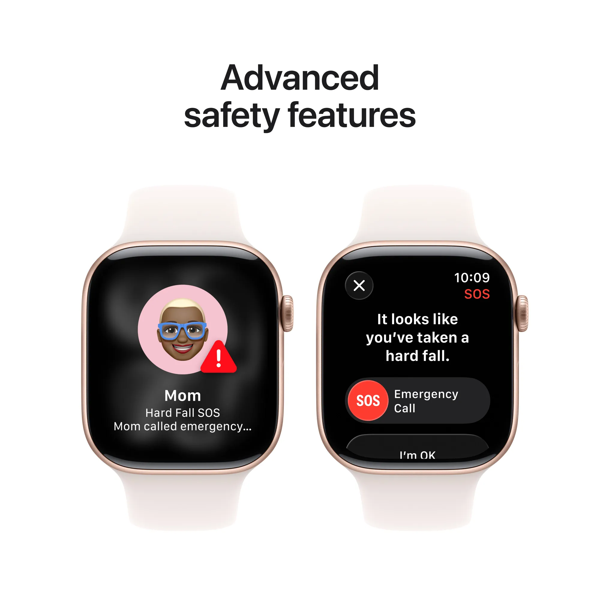 Apple Watch Series 11 GPS, 46 mm-es rozéarany alumíniumtok, lágy rózsaszín sportszíj – SM