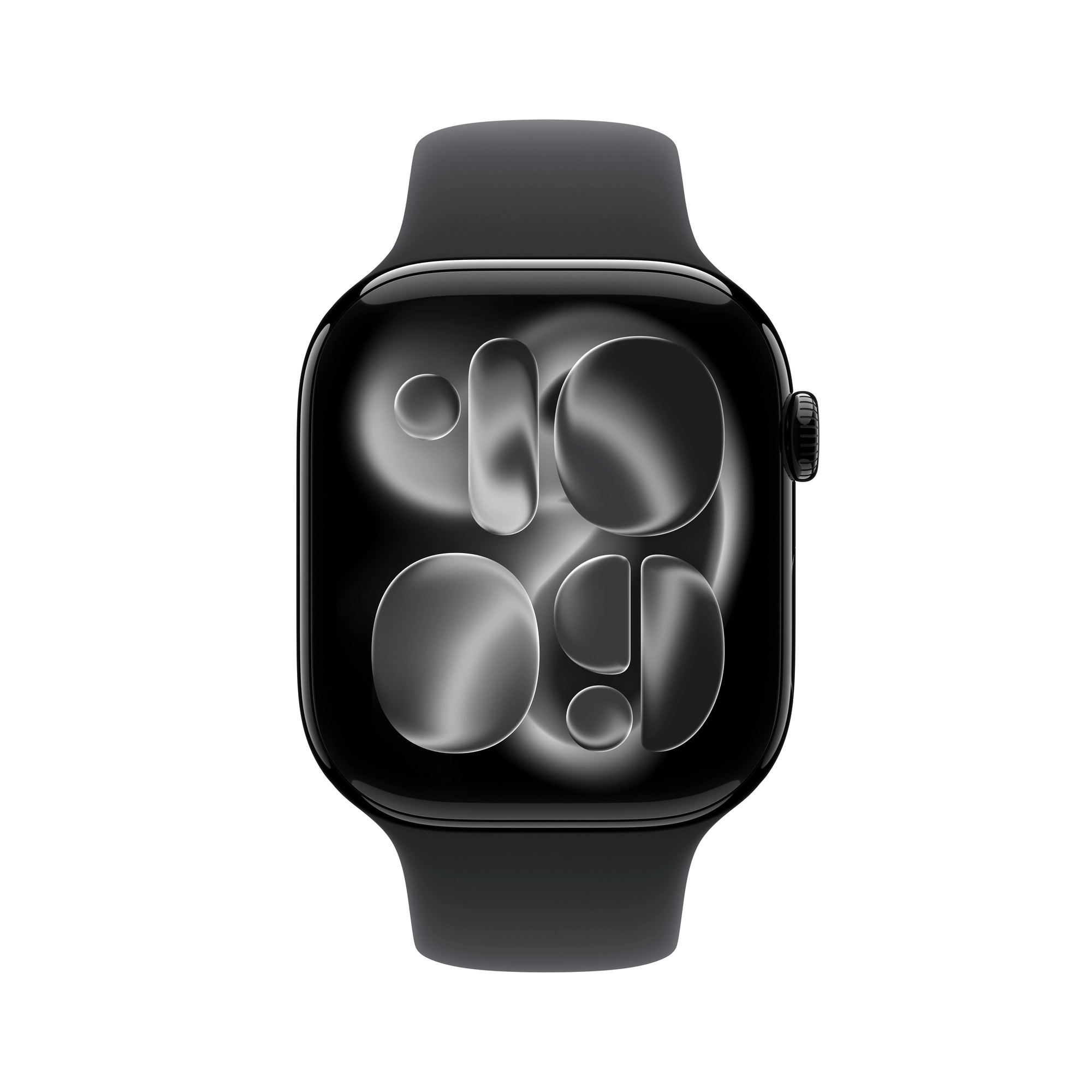 Apple Watch Series 11 GPS + Cellular, 42 mm-es kozmoszfekete alumíniumtok, fekete sportszíj – ML