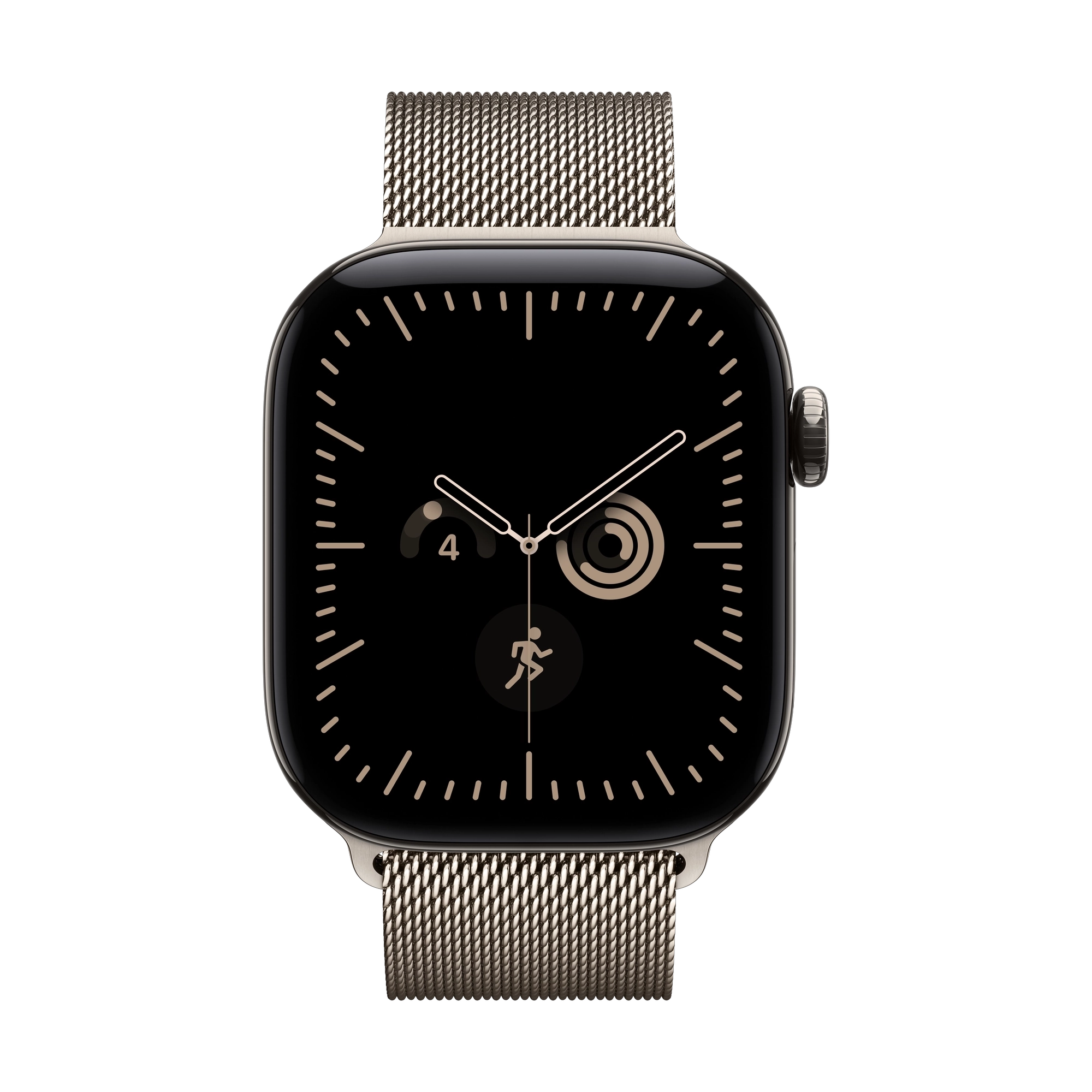 Apple Watch Series 12 GPS + Cellular 42mm Natural Titanium Case with Natural Milanese Loop
