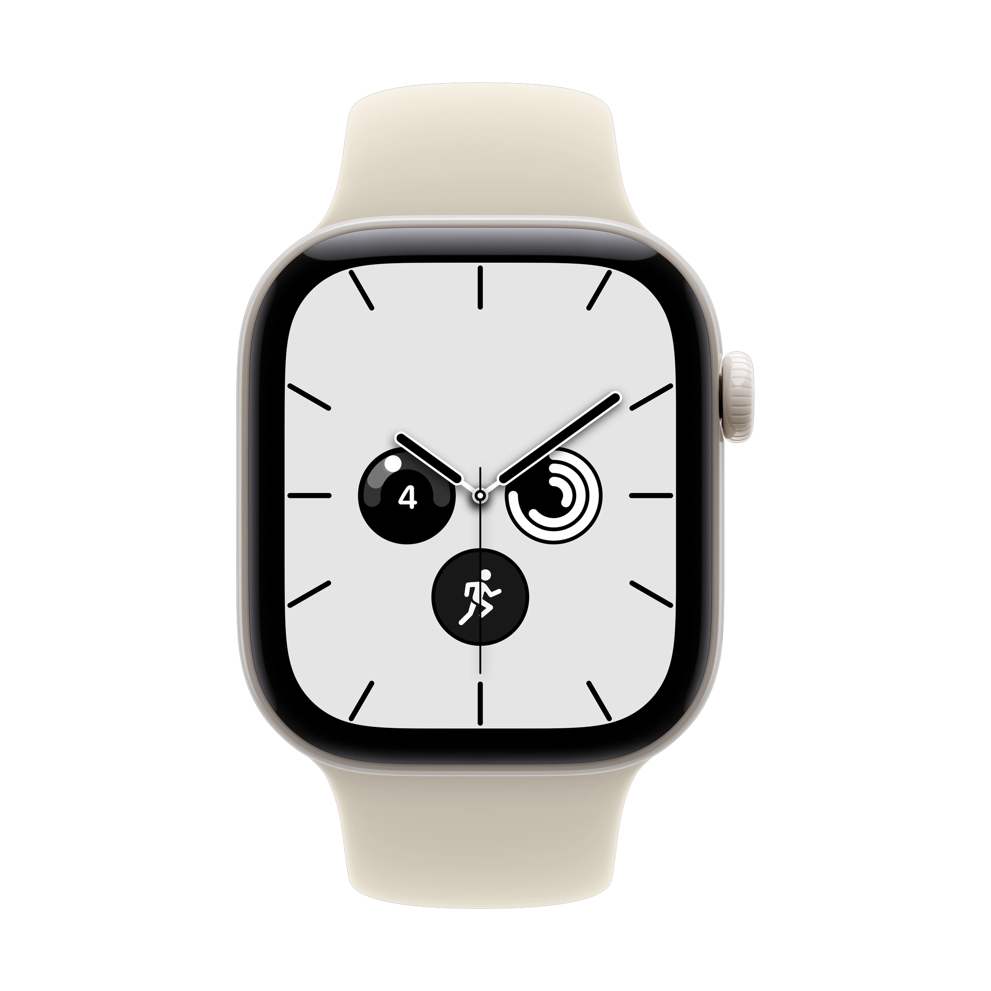 Apple Watch Series 12 GPS + Cellular 42mm Pearl White Ceramic Case with Sand Sport Band - M/L
