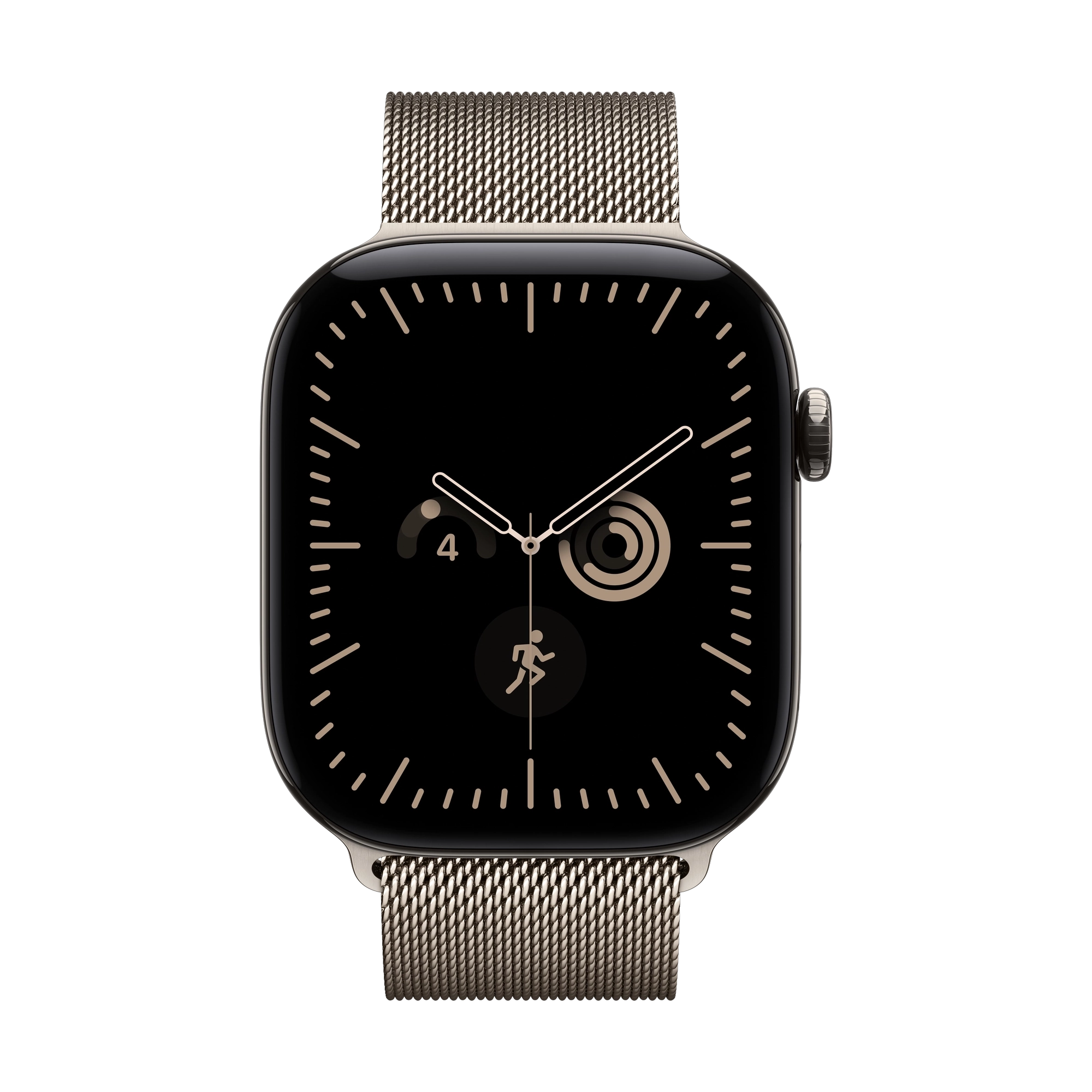 Apple Watch Series 12 GPS + Cellular 46mm Natural Titanium Case with Natural Milanese Loop - S/M