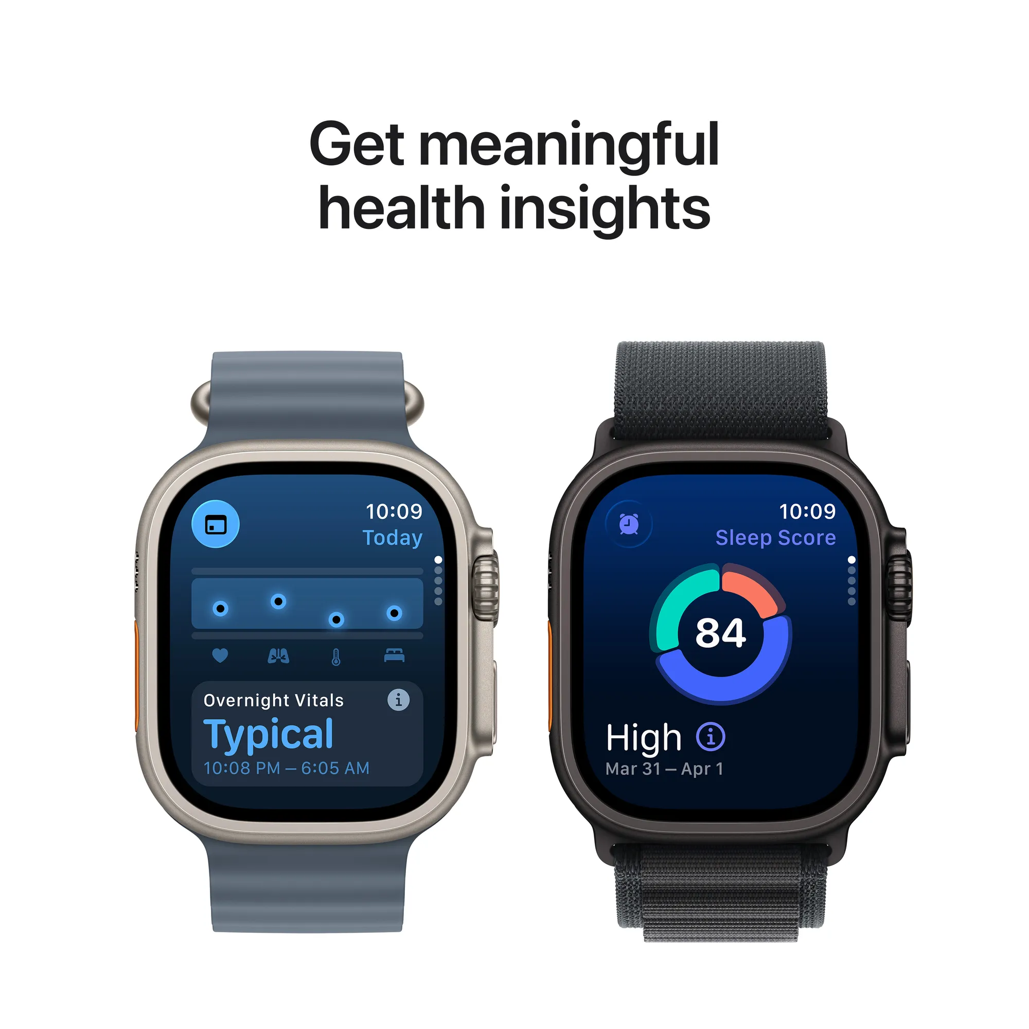 Apple Watch Ultra 3 GPS + Cellular, 49 mm-es natúr titántok, natúr titán milánói szíj – M