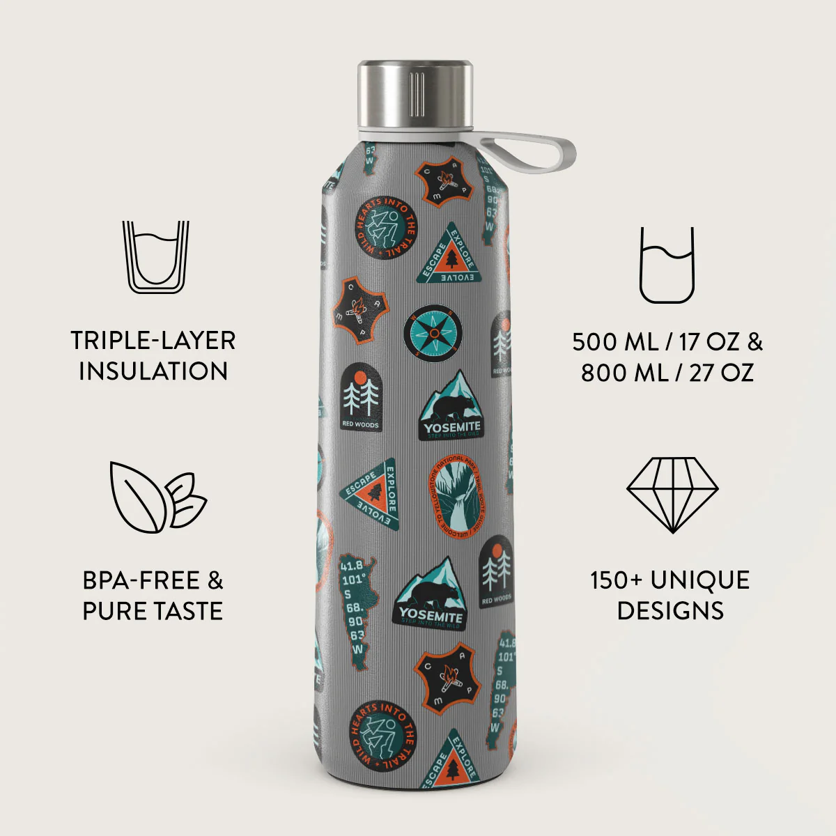 BURGA 500ml kulacs - basecamp