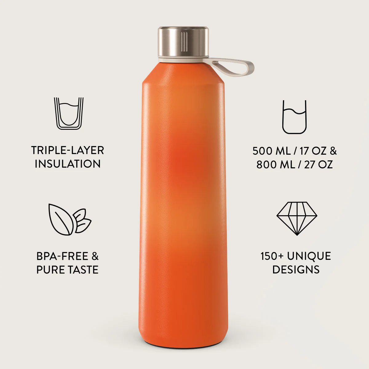 BURGA 500ml kulacs - flare