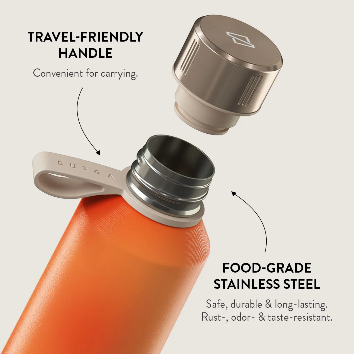 BURGA 500ml kulacs - flare