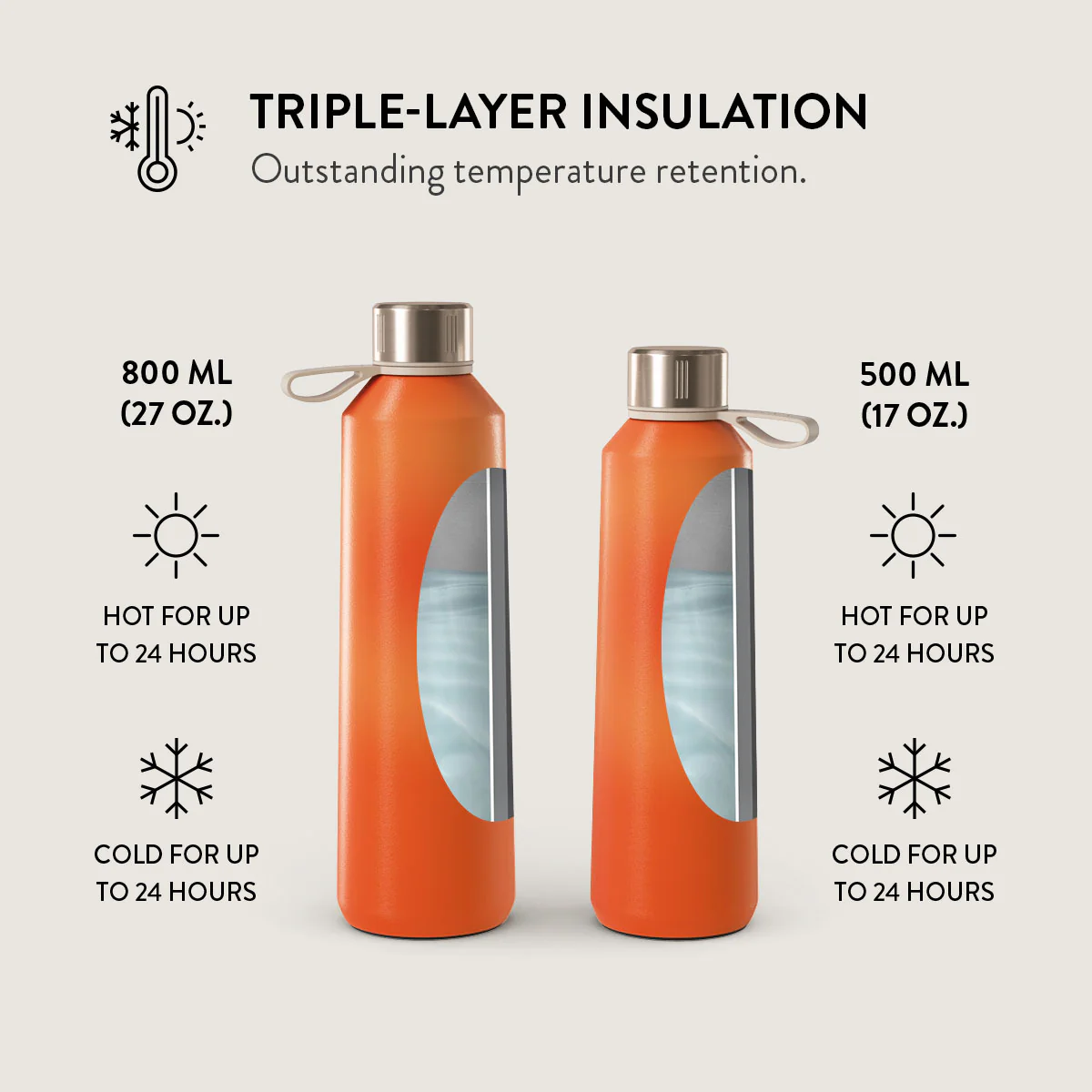 BURGA 500ml kulacs - flare