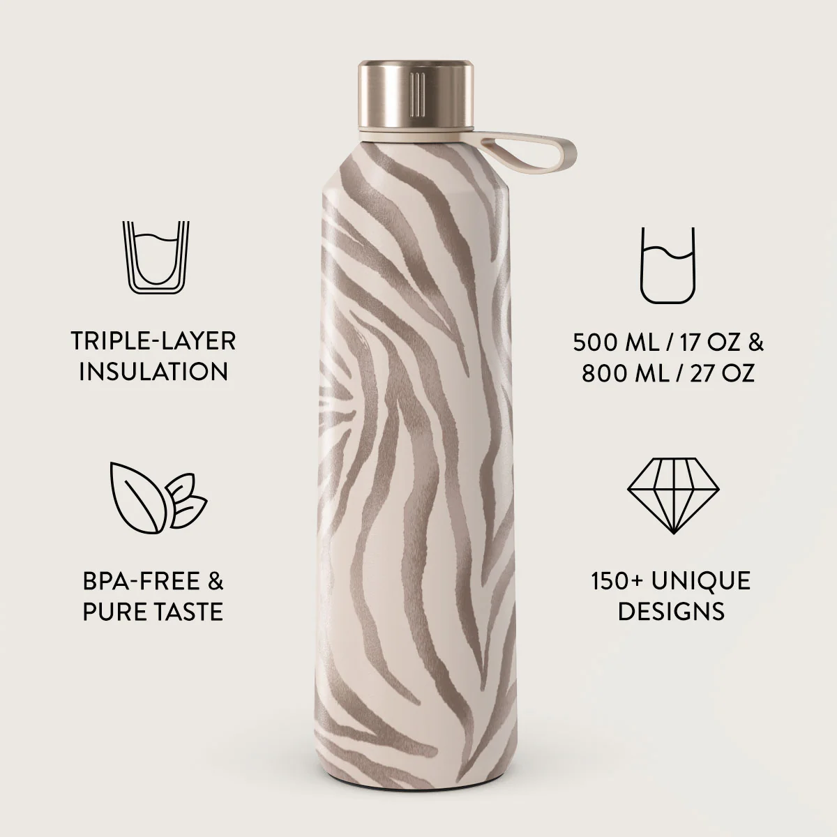 BURGA 500ml kulacs - lustre