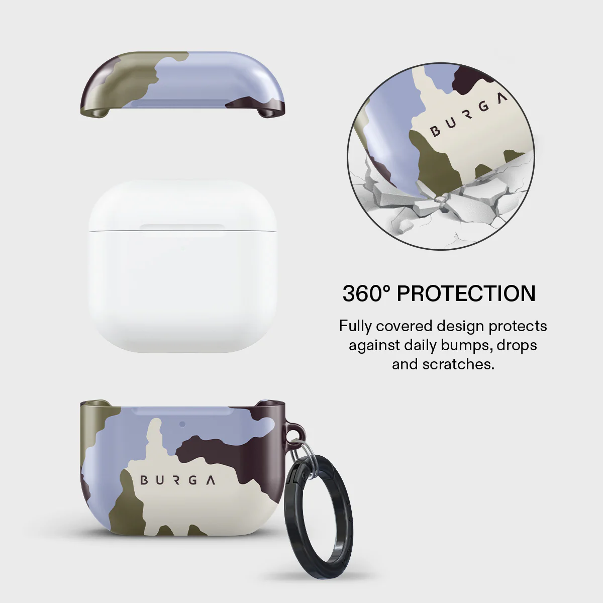 BURGA AirPods 4 tok - Icefield