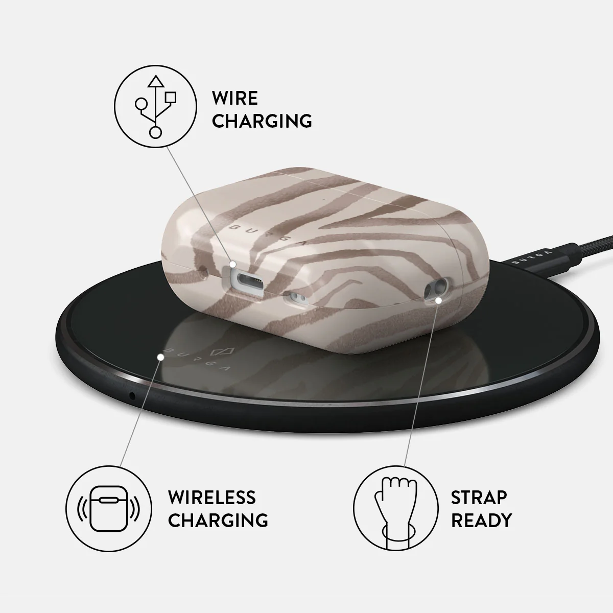 BURGA AirPods Pro 2 tok - Lustre