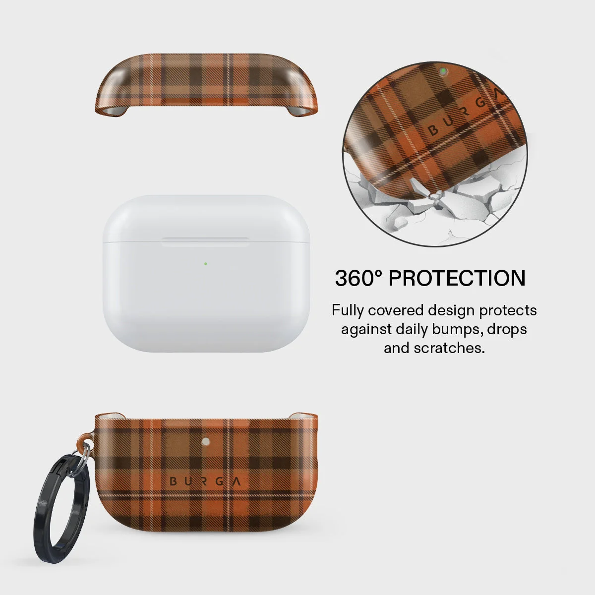 BURGA AirPods Pro 3 tok - Autumn Plaid