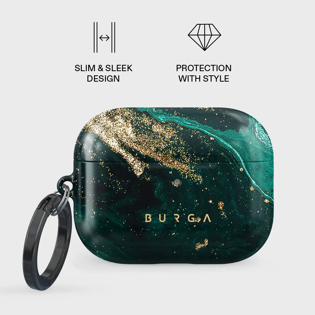 BURGA AirPods Pro 3 tok - Emerald Pool