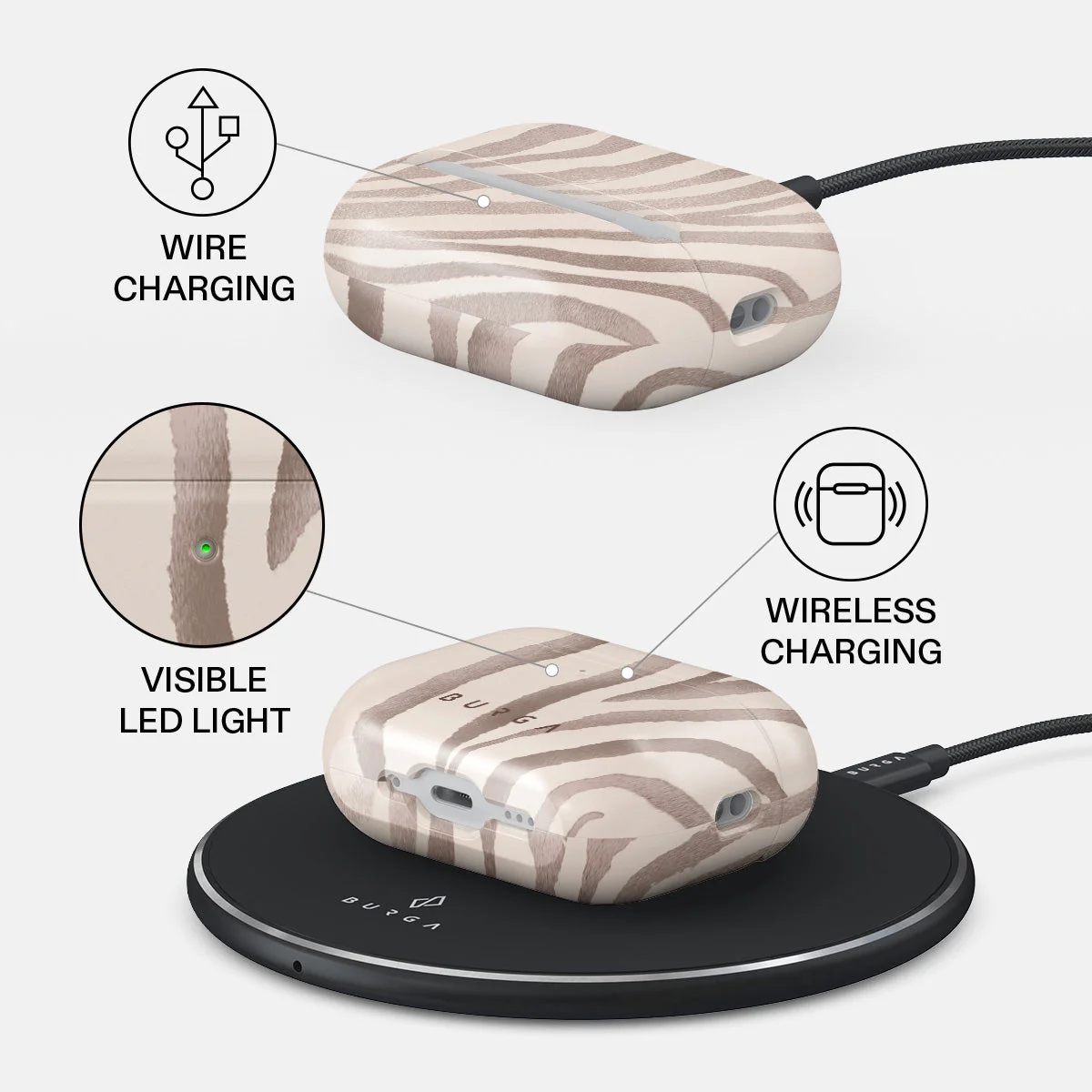 BURGA AirPods Pro 3 tok - Lustre