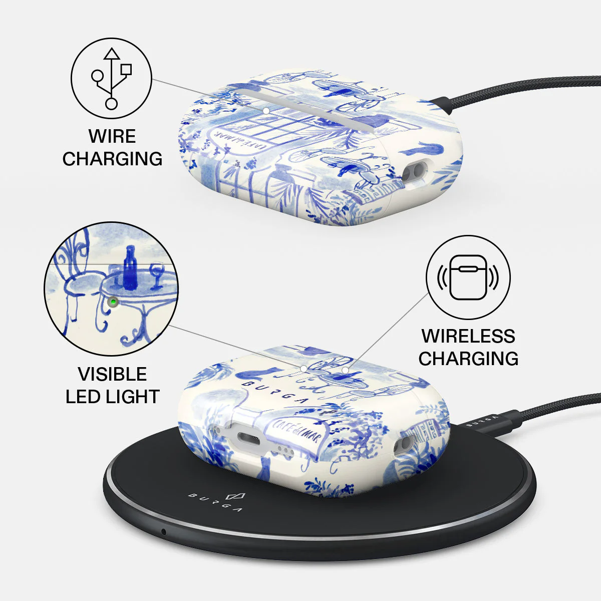 BURGA AirPods Pro 3 tok - Sobremesa