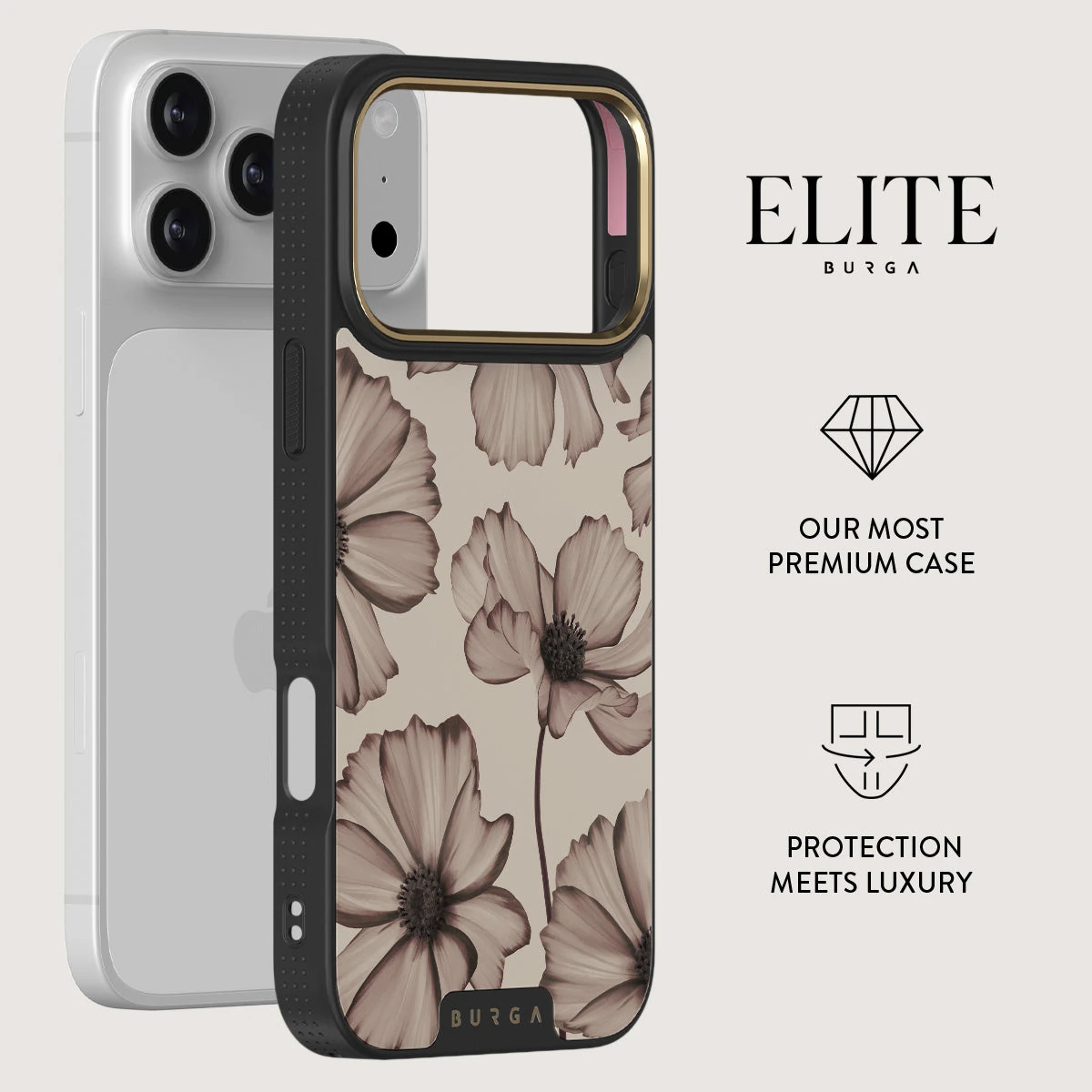 BURGA Elite Gold Ring MagSafe iPhone 18 Pro Max tok - Barely Yours