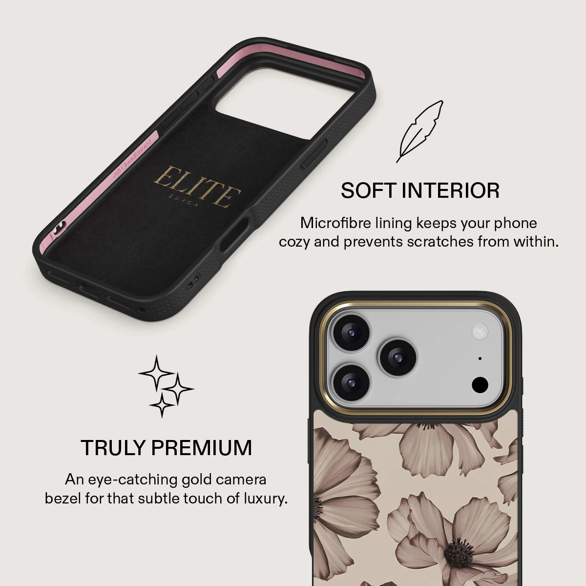 BURGA Elite Gold Ring MagSafe iPhone 18 Pro Max tok - Barely Yours