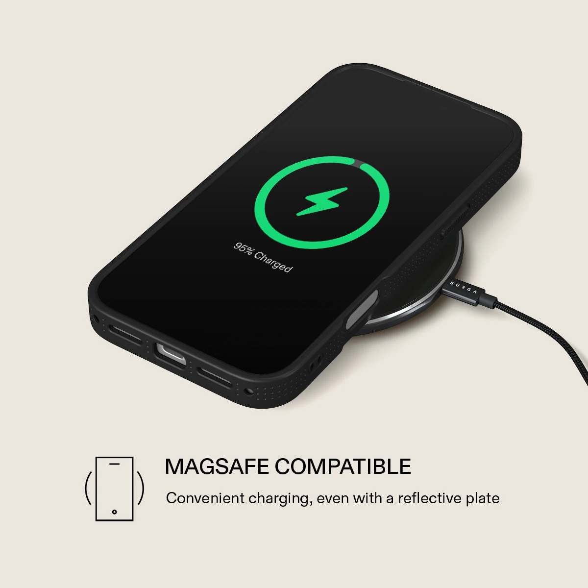BURGA Elite Gold Ring MagSafe iPhone 18 Pro Max tok - Emerald Pool