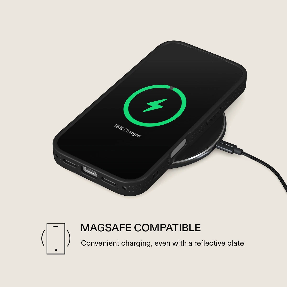 BURGA Elite Gold Ring MagSafe iPhone 18 Pro tok - Emerald Pool