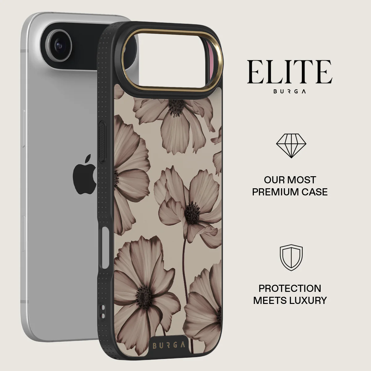 BURGA Elite Gold Ring MagSafe iPhone Air tok - Barely Yours