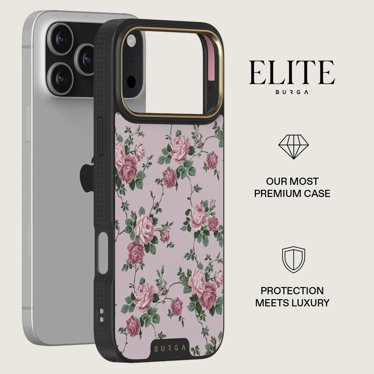 BURGA Elite Gold Ring MagSafe iPhone 17 Pro Max tok - Alice