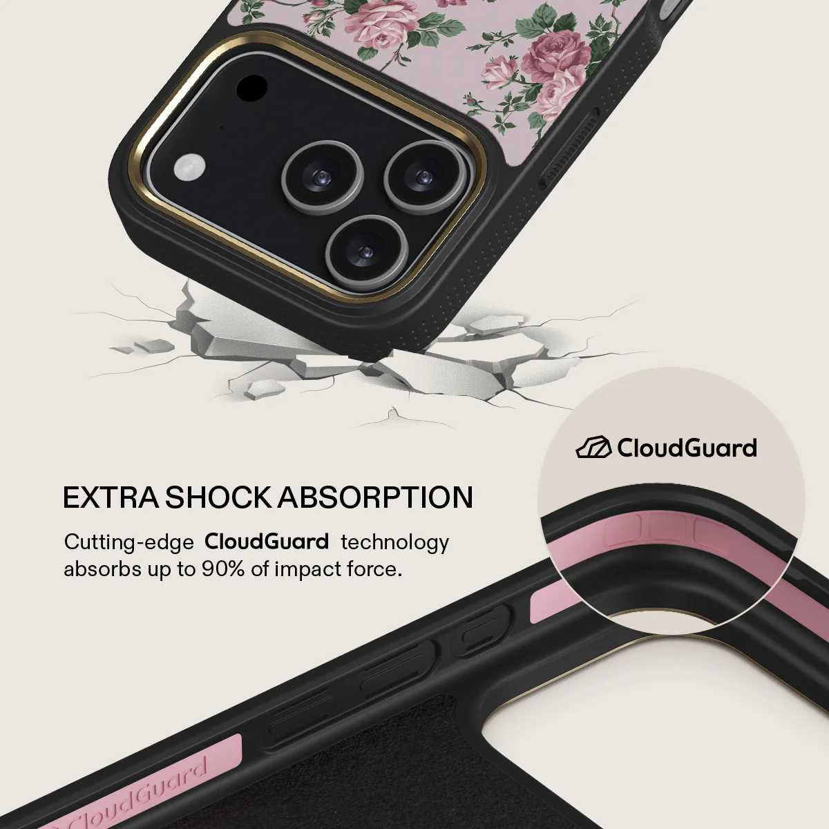 BURGA Elite Gold Ring MagSafe iPhone 17 Pro Max tok - Alice
