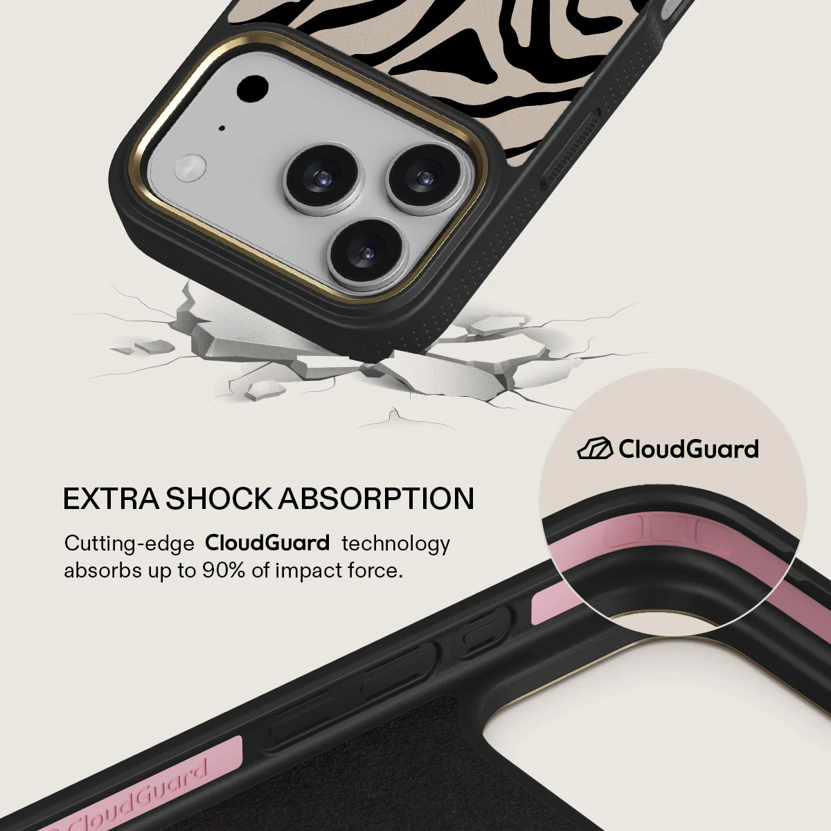 BURGA Elite Gold Ring MagSafe iPhone 17 Pro Max tok - Imperial